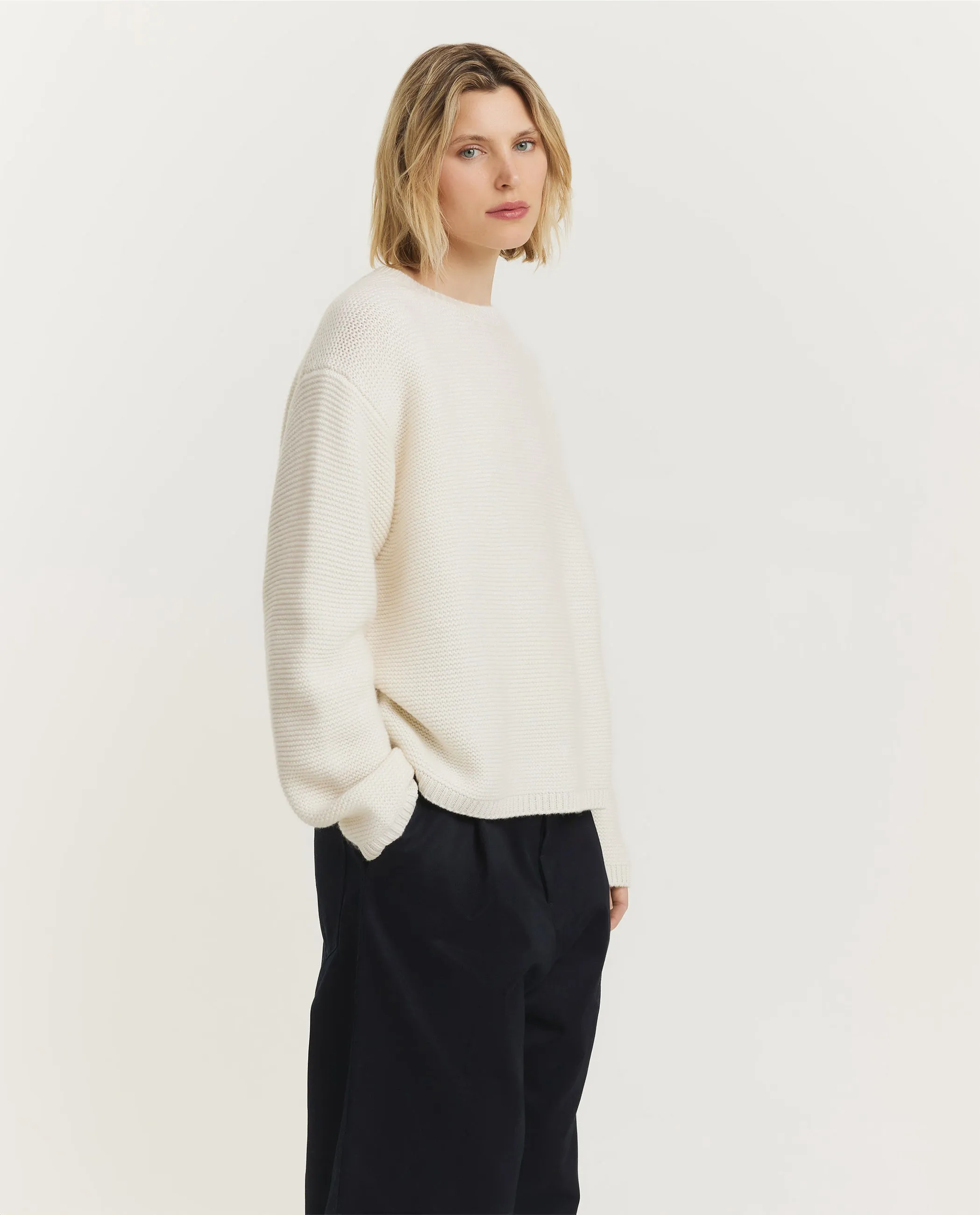 Grove Cashmere Trui - Ecru sold by Pauw Amsterdam product image thumbnail 4