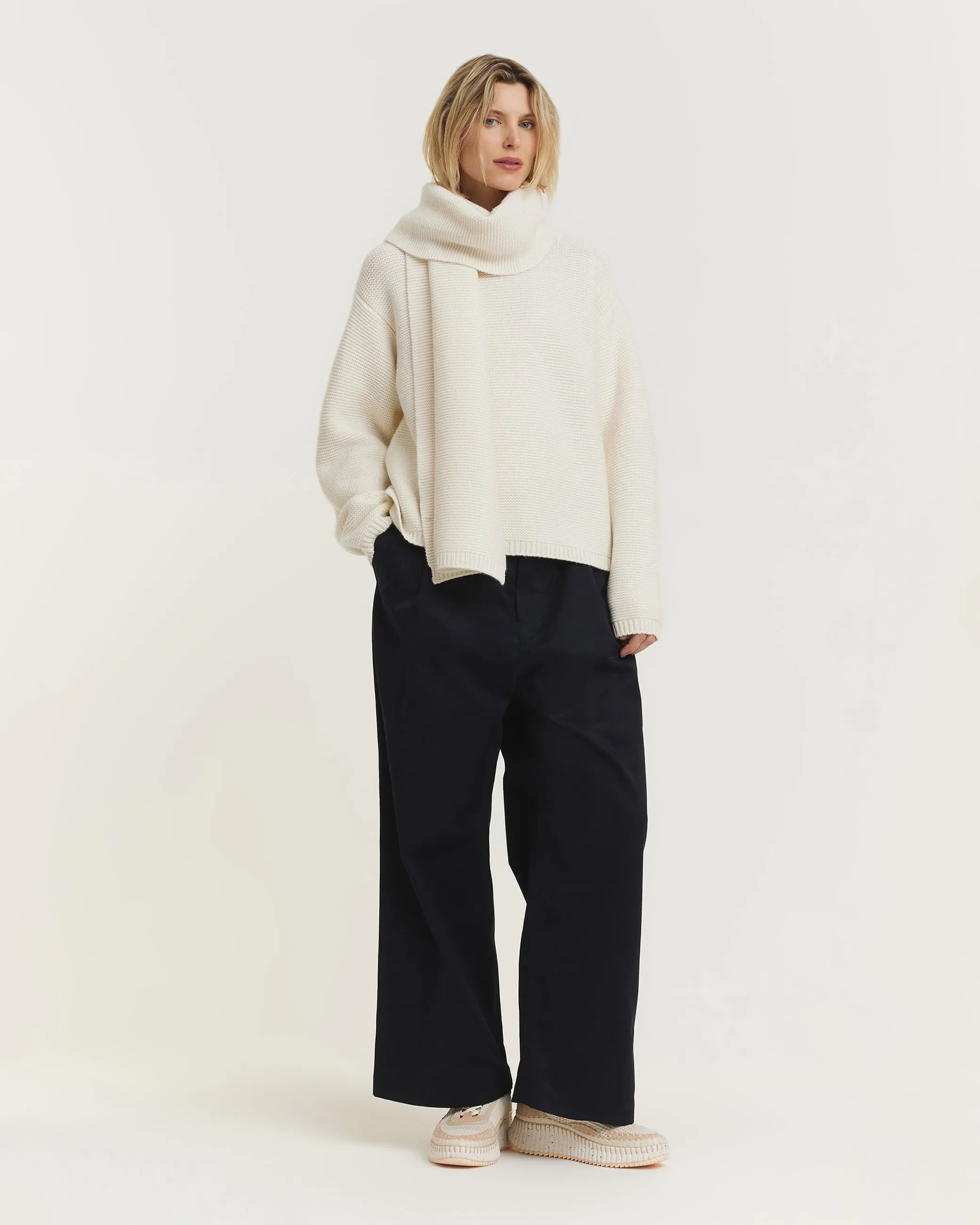 Grove Cashmere Trui - Ecru sold by Pauw Amsterdam product image thumbnail 3