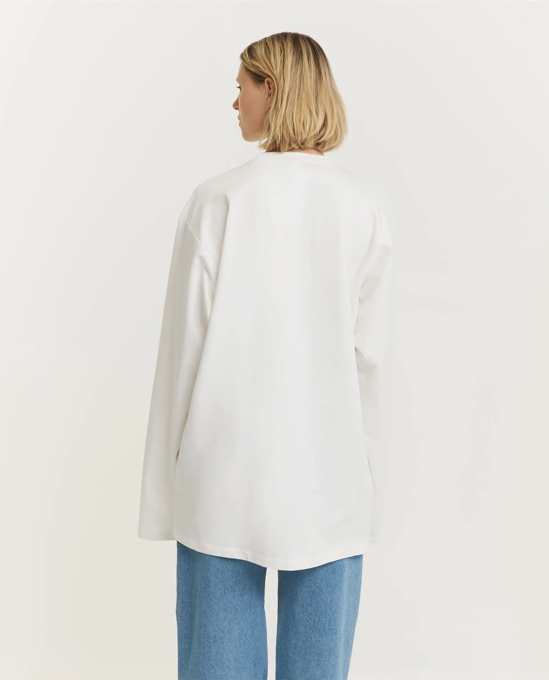 Katoenen Ronde Hals Trui - Wit sold by Pauw Amsterdam product image thumbnail 5