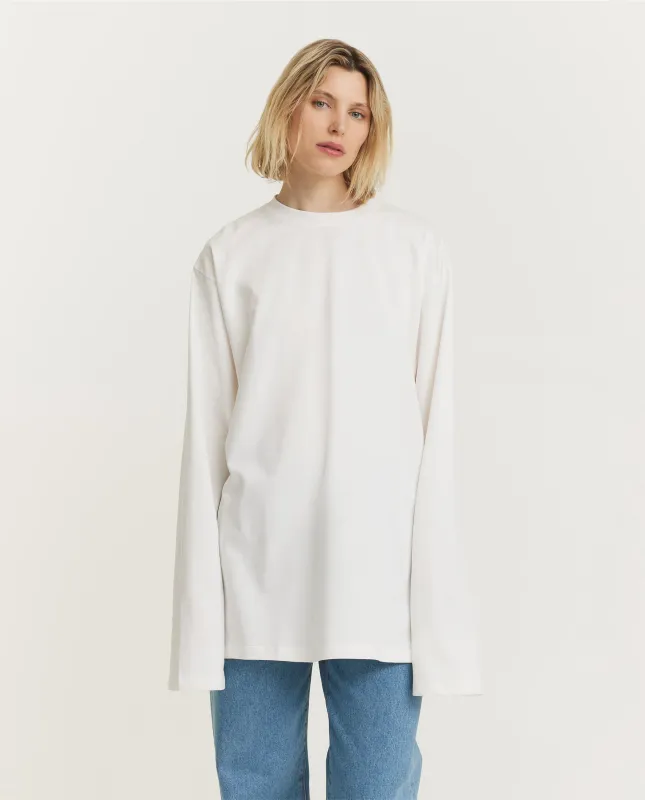 Katoenen Ronde Hals Trui - Wit sold by Pauw Amsterdam