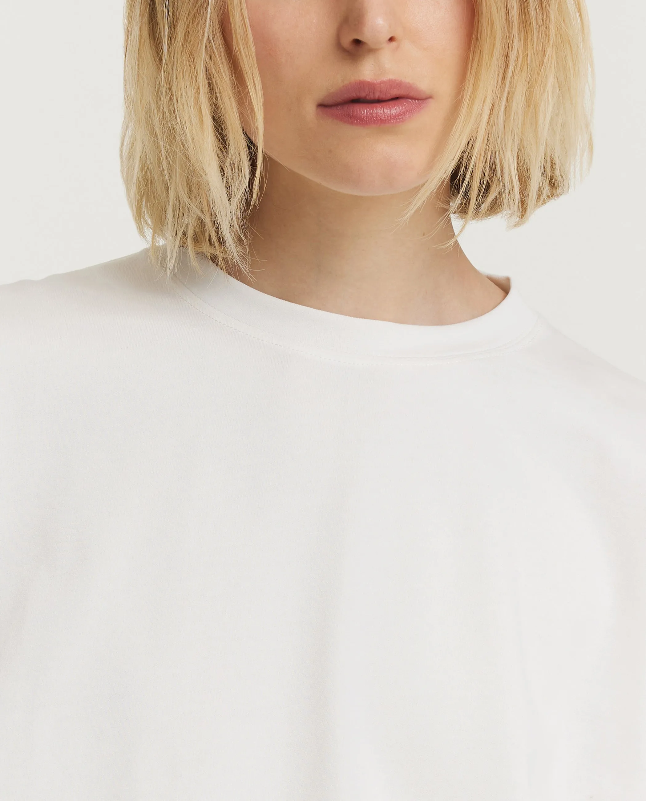 Katoenen Ronde Hals Trui - Wit sold by Pauw Amsterdam product image thumbnail 2