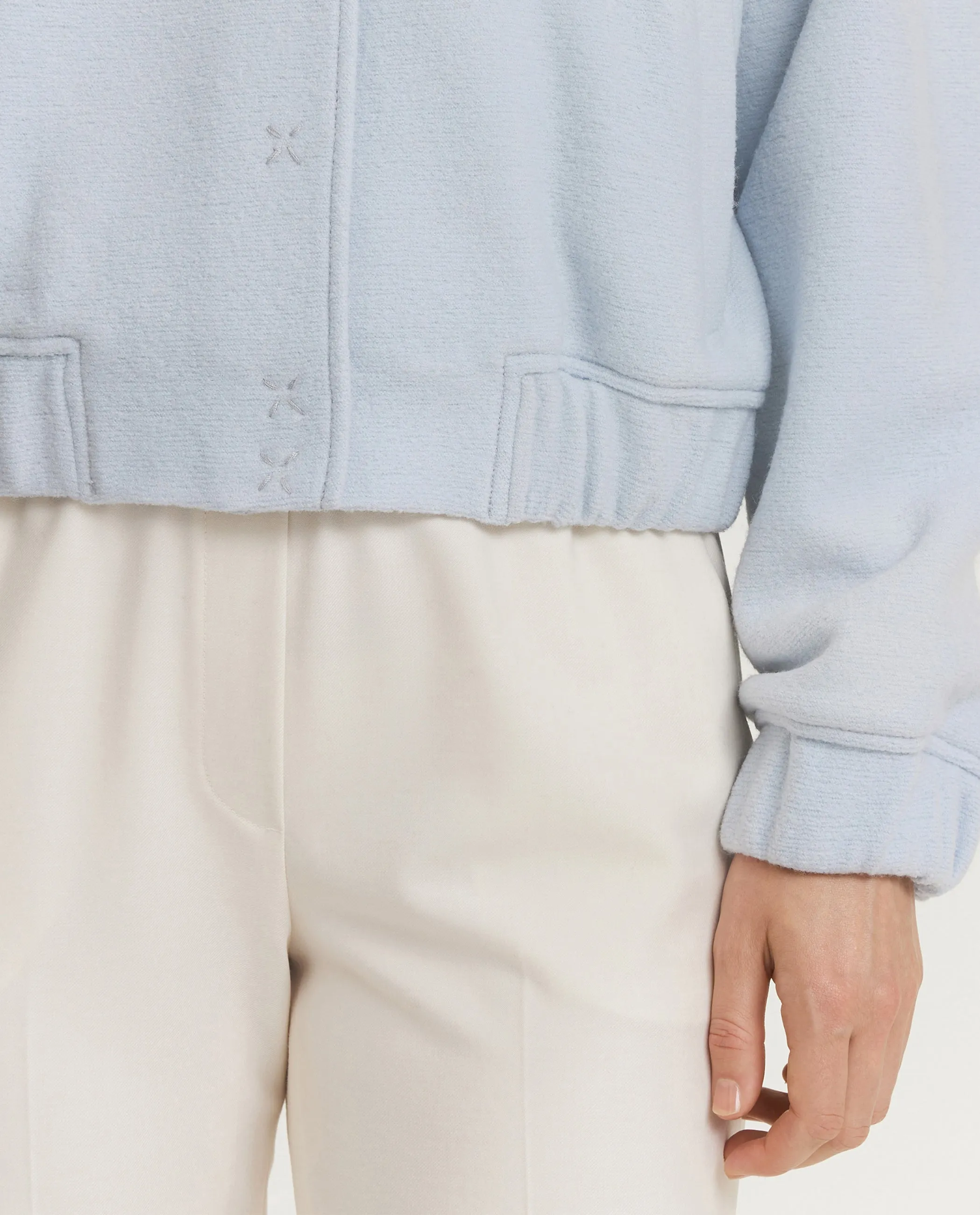 Wollen Bomberjack - Lichtblauw sold by Pauw Amsterdam product image thumbnail 2