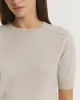 Cashmere Kenza T-shirt - Ecru sold by Pauw Amsterdam
