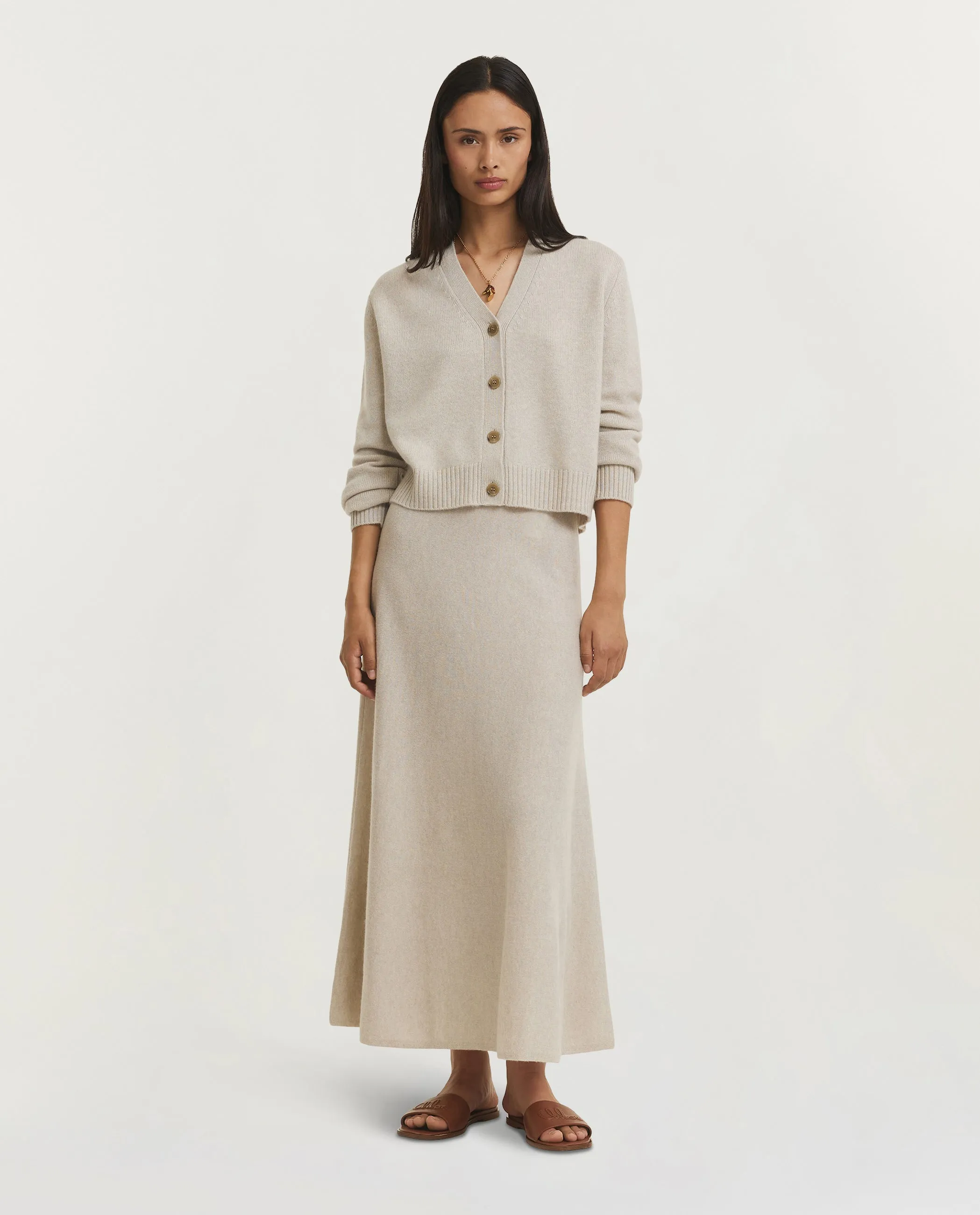 Cashmere Marionette Cardigan - Ecru sold by Pauw Amsterdam product image thumbnail 3