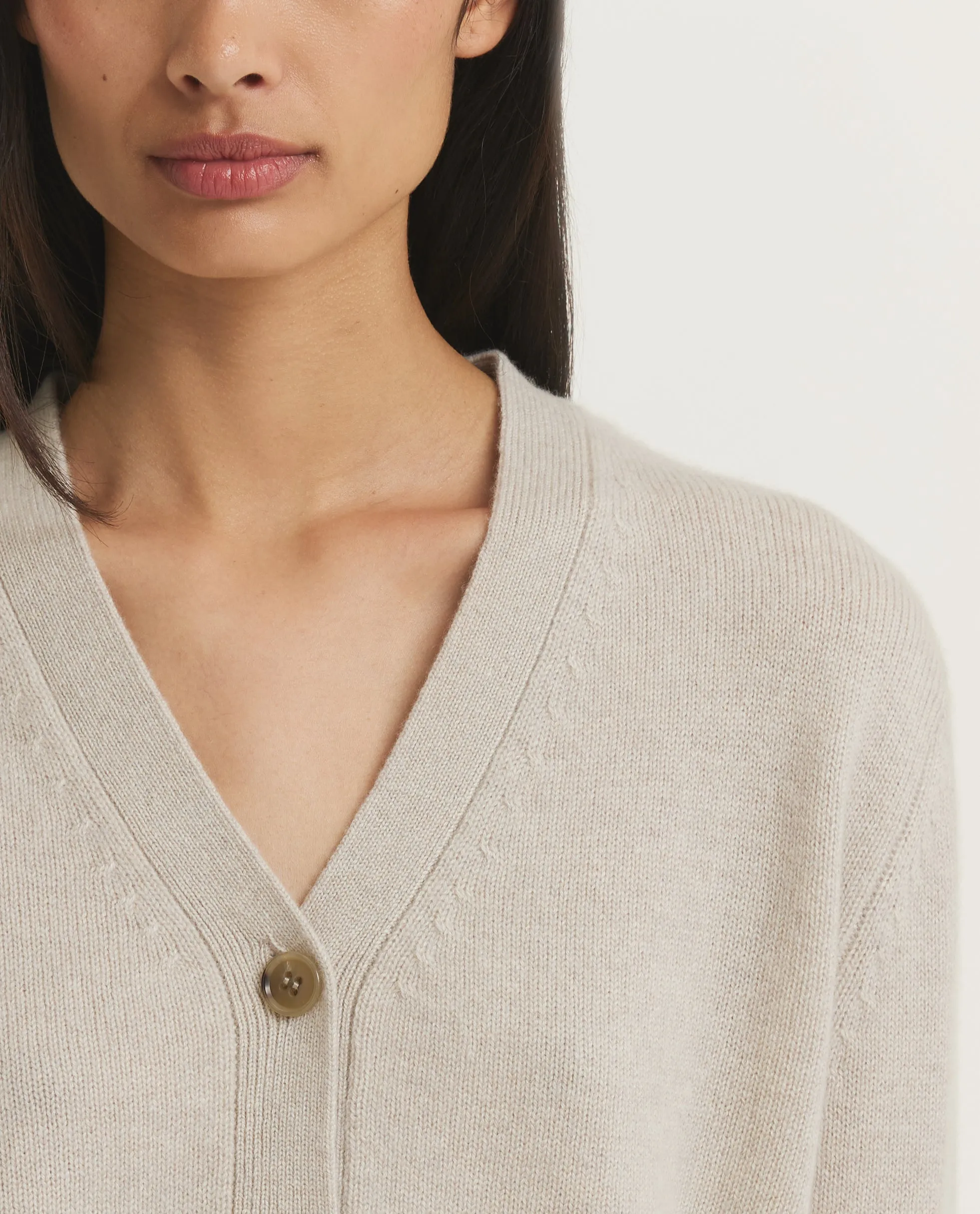 Cashmere Marionette Cardigan - Ecru sold by Pauw Amsterdam product image thumbnail 2