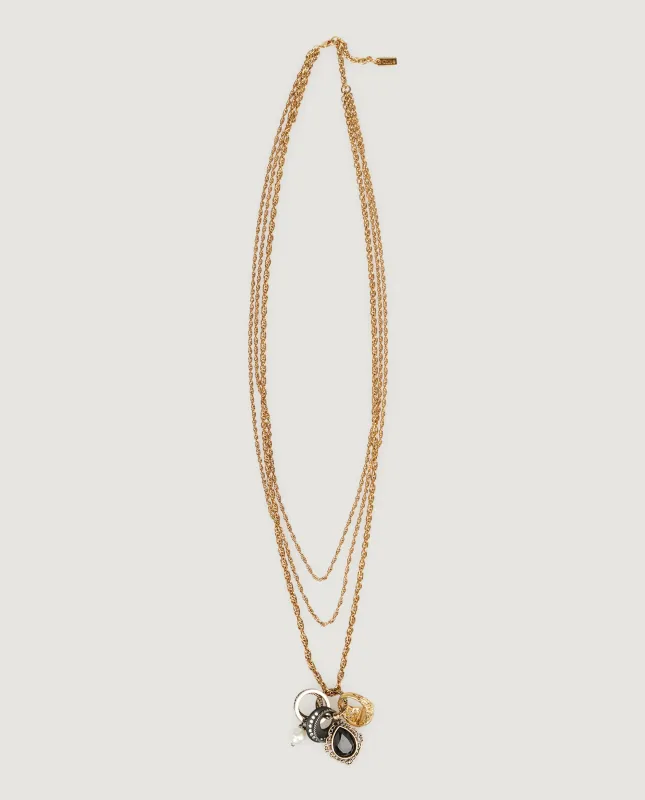 Antique Pearl Ketting - Goud made by Chloe