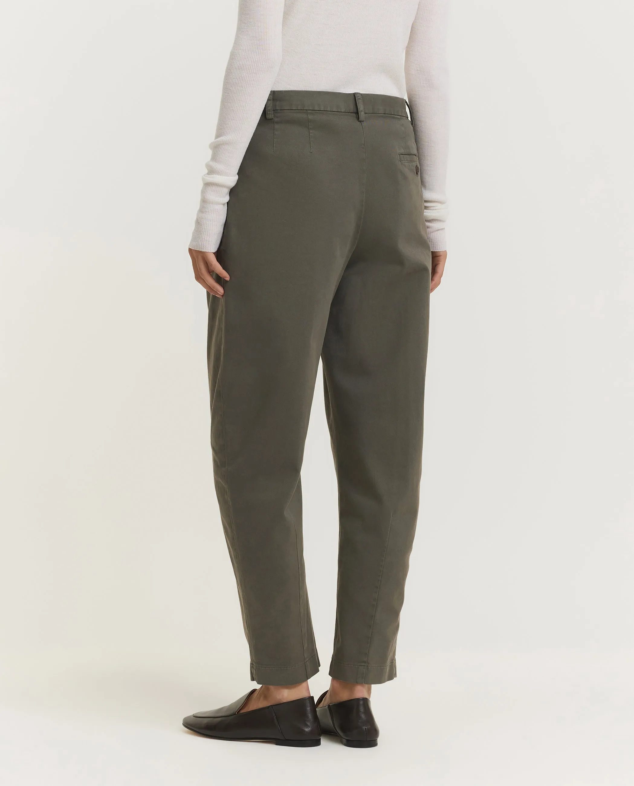 Katoenen Gabardine Broek - Groen sold by Pauw Amsterdam product image thumbnail 4