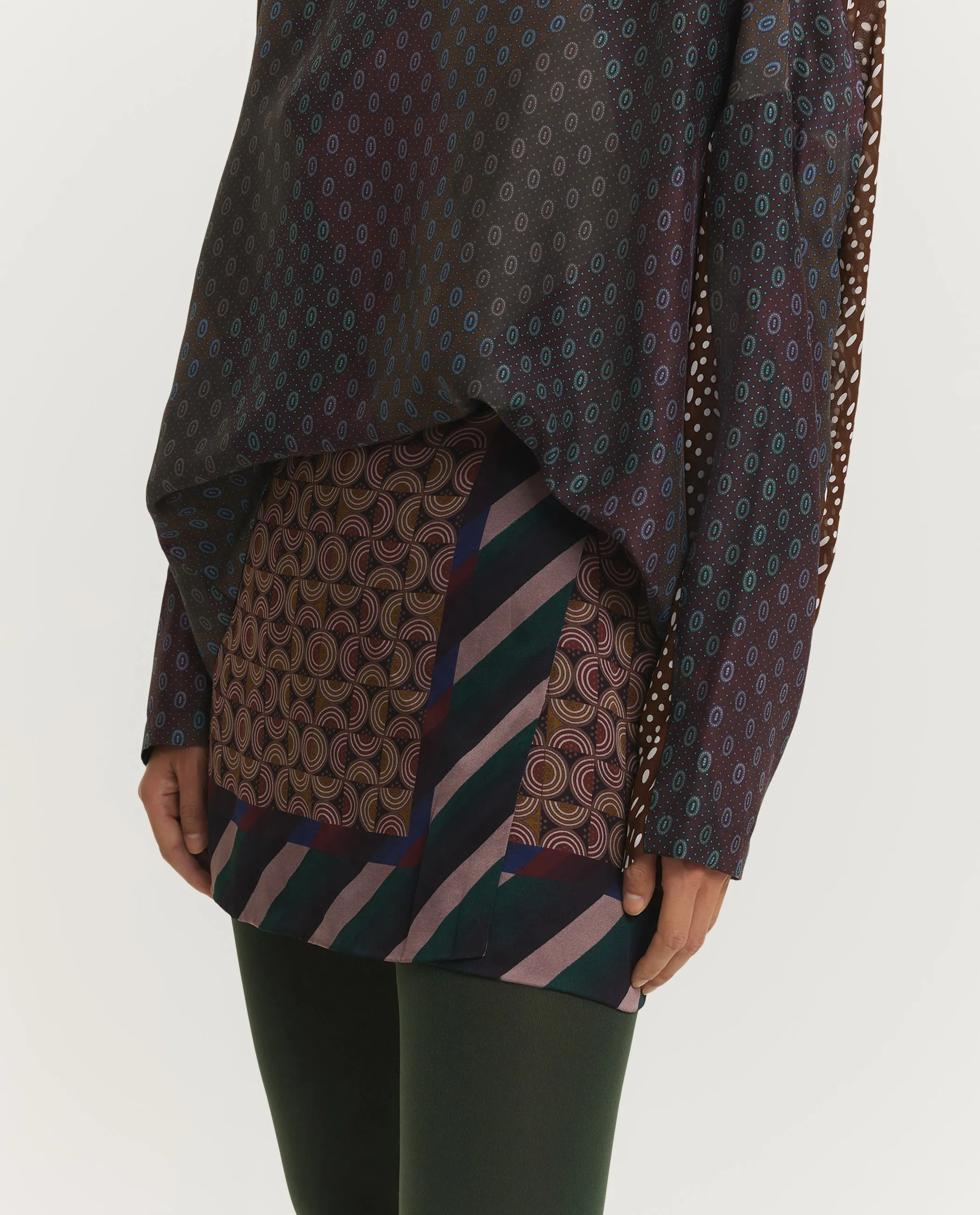 Geprinte Wikkelrok - Bruin sold by Pauw Amsterdam product image thumbnail 3