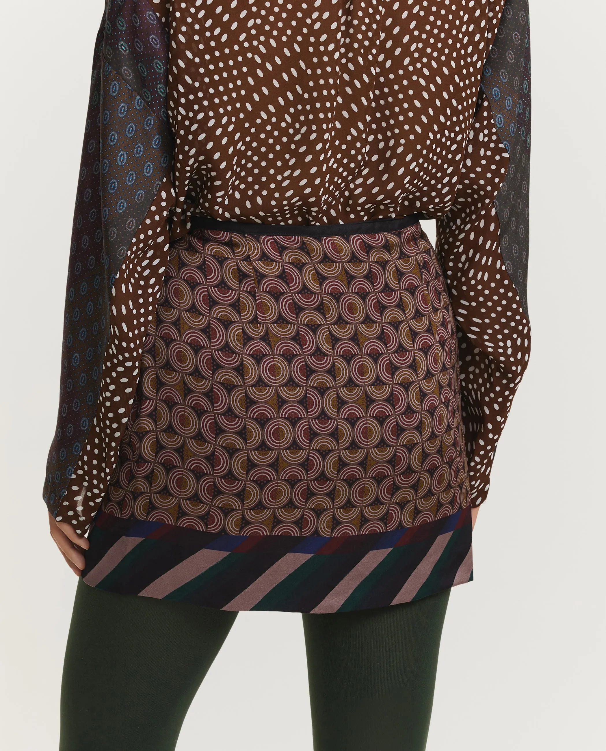 Geprinte Wikkelrok - Bruin sold by Pauw Amsterdam product image thumbnail 4