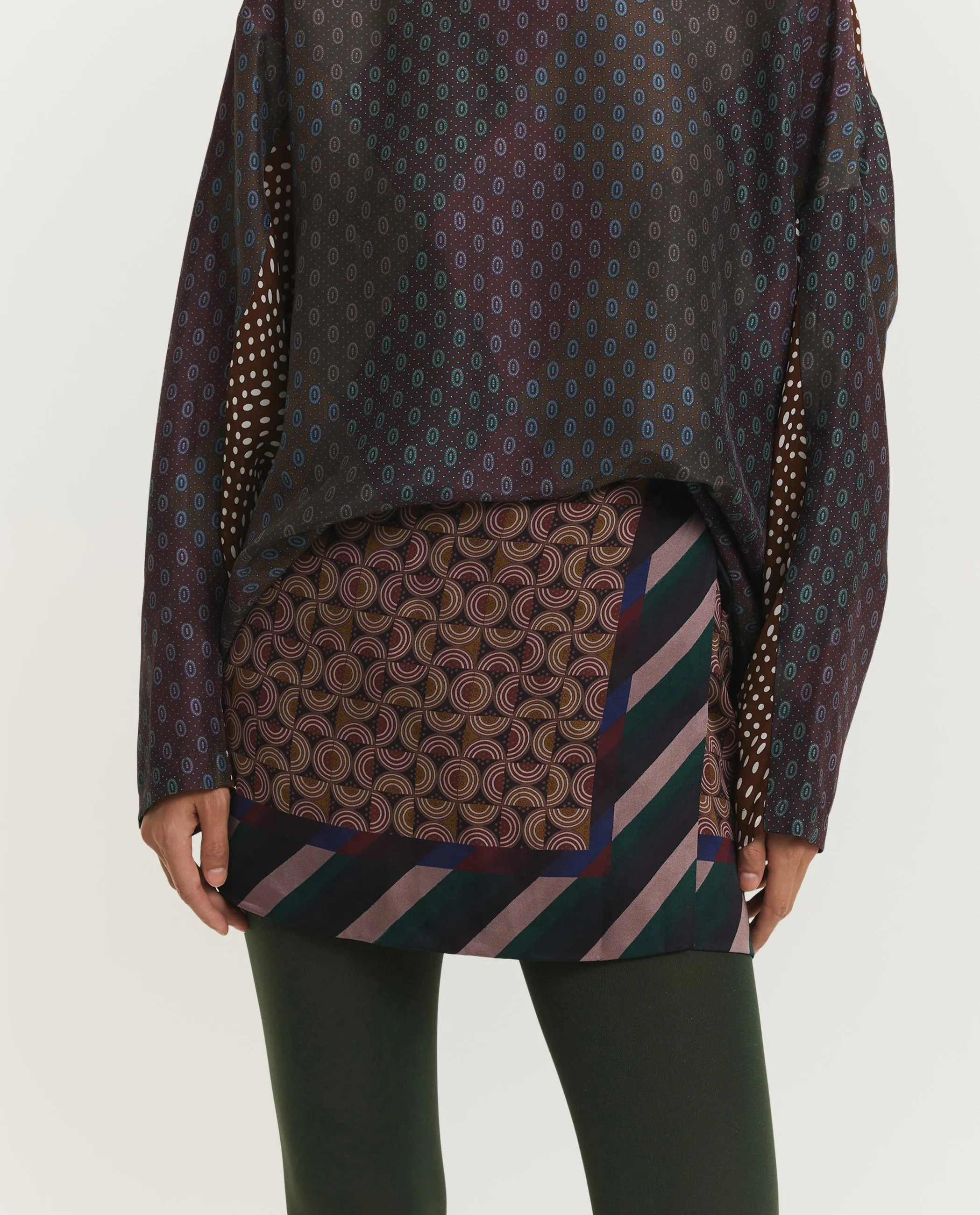 Geprinte Wikkelrok - Bruin sold by Pauw Amsterdam product image thumbnail 2