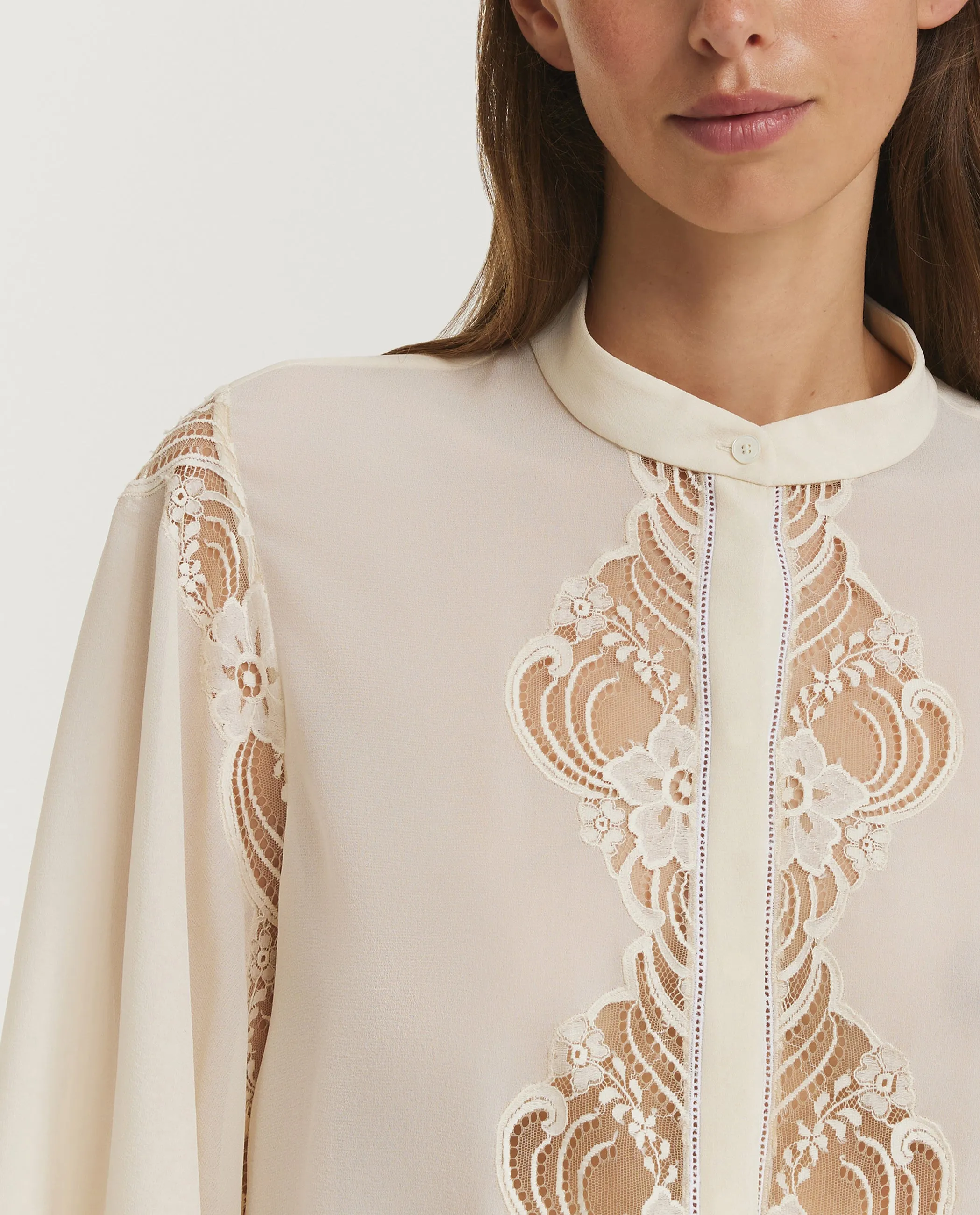 Soepele Zijden Blouse - Ecru sold by Pauw Amsterdam product image thumbnail 2