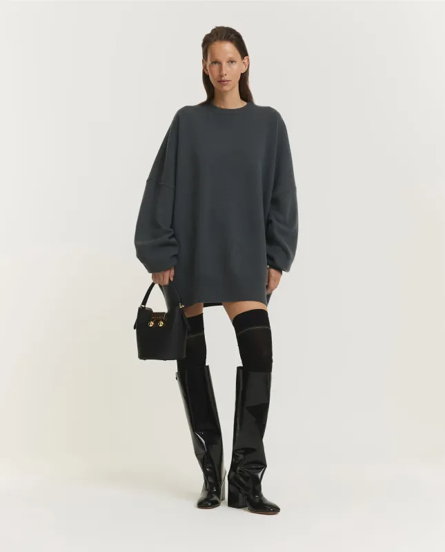 N°246 Juna Cashmere Trui - Donkergrijs sold by Pauw Amsterdam