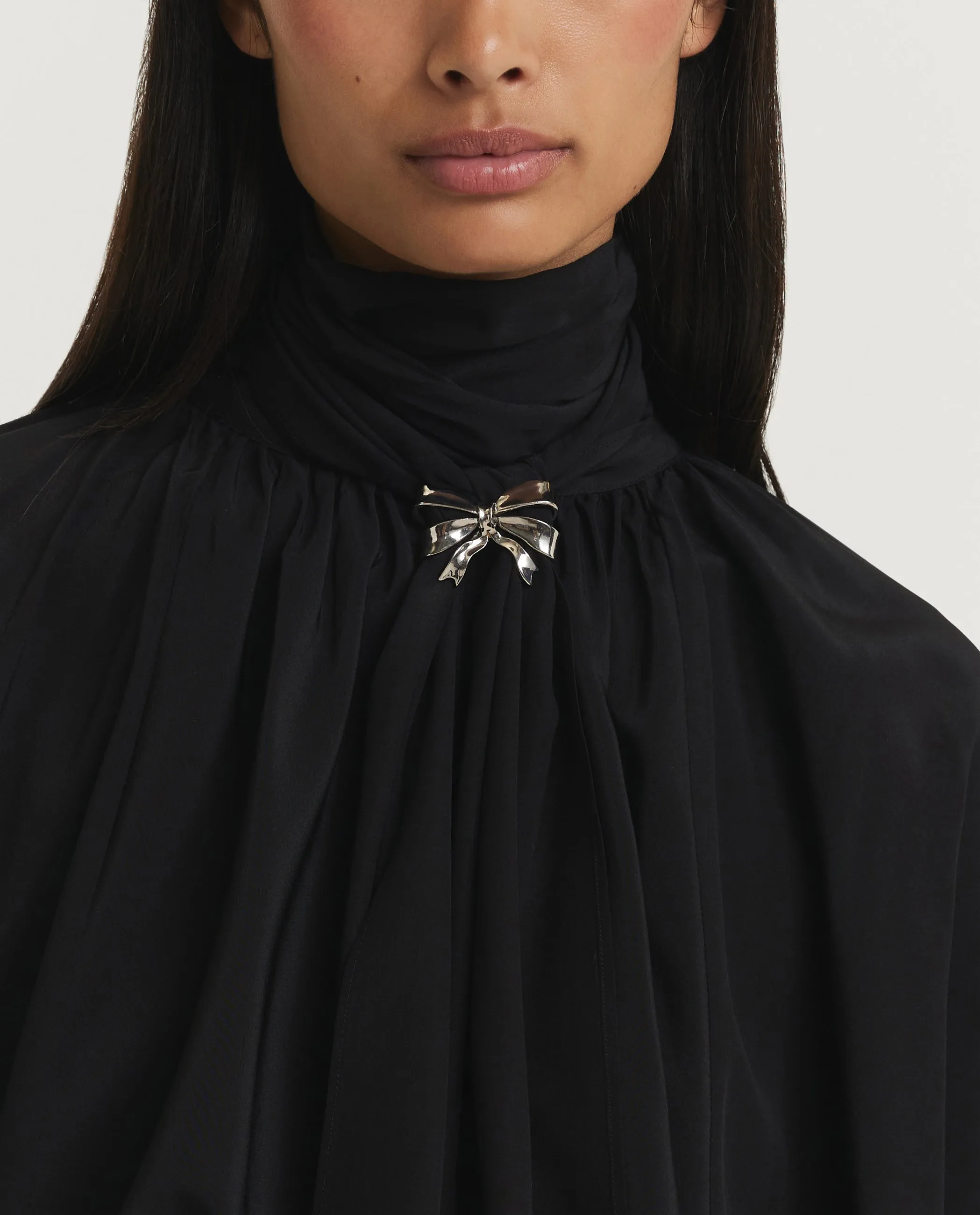 Zijden Leonida Blouse - Zwart sold by Pauw Amsterdam product image thumbnail 2