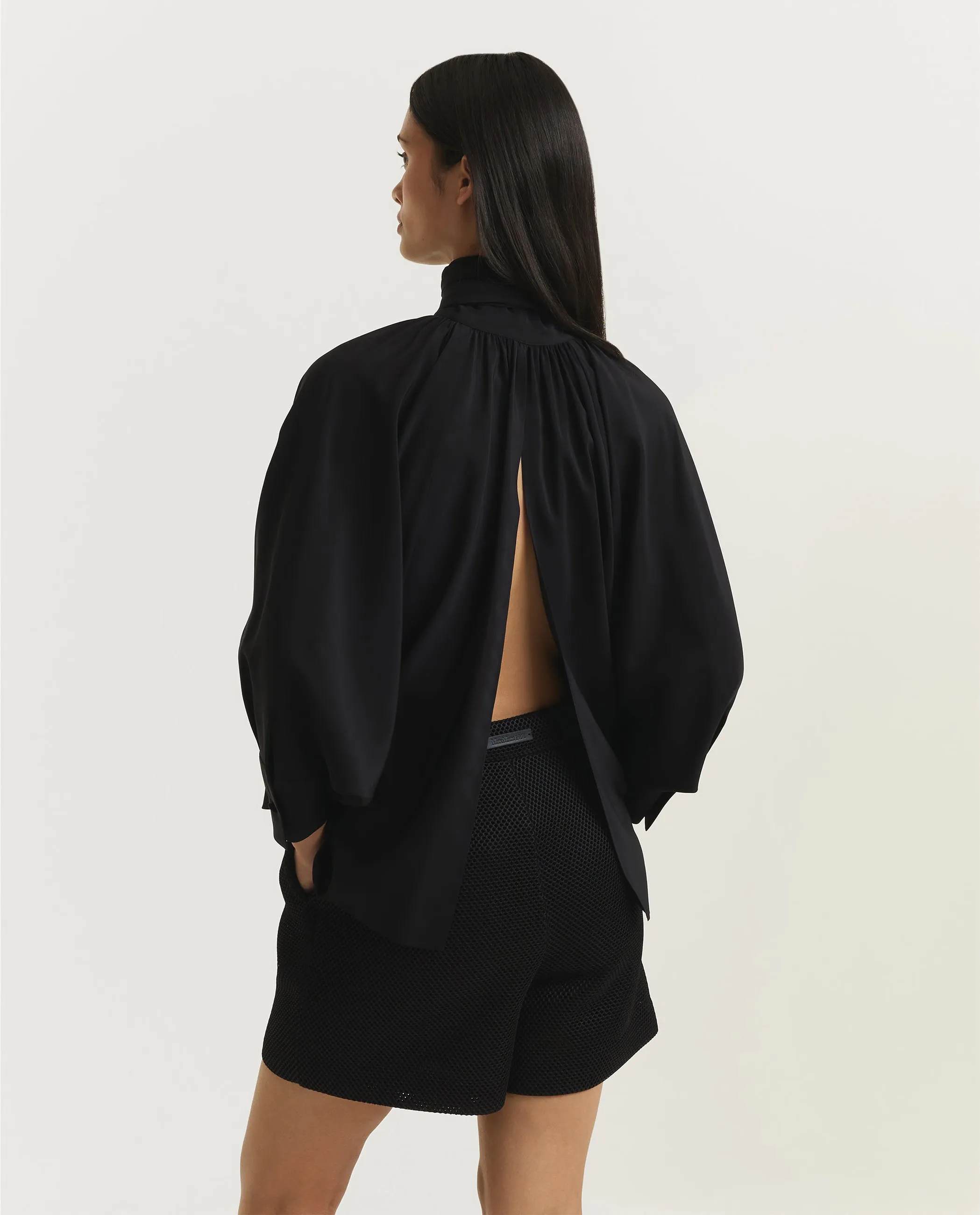 Zijden Leonida Blouse - Zwart sold by Pauw Amsterdam product image thumbnail 5