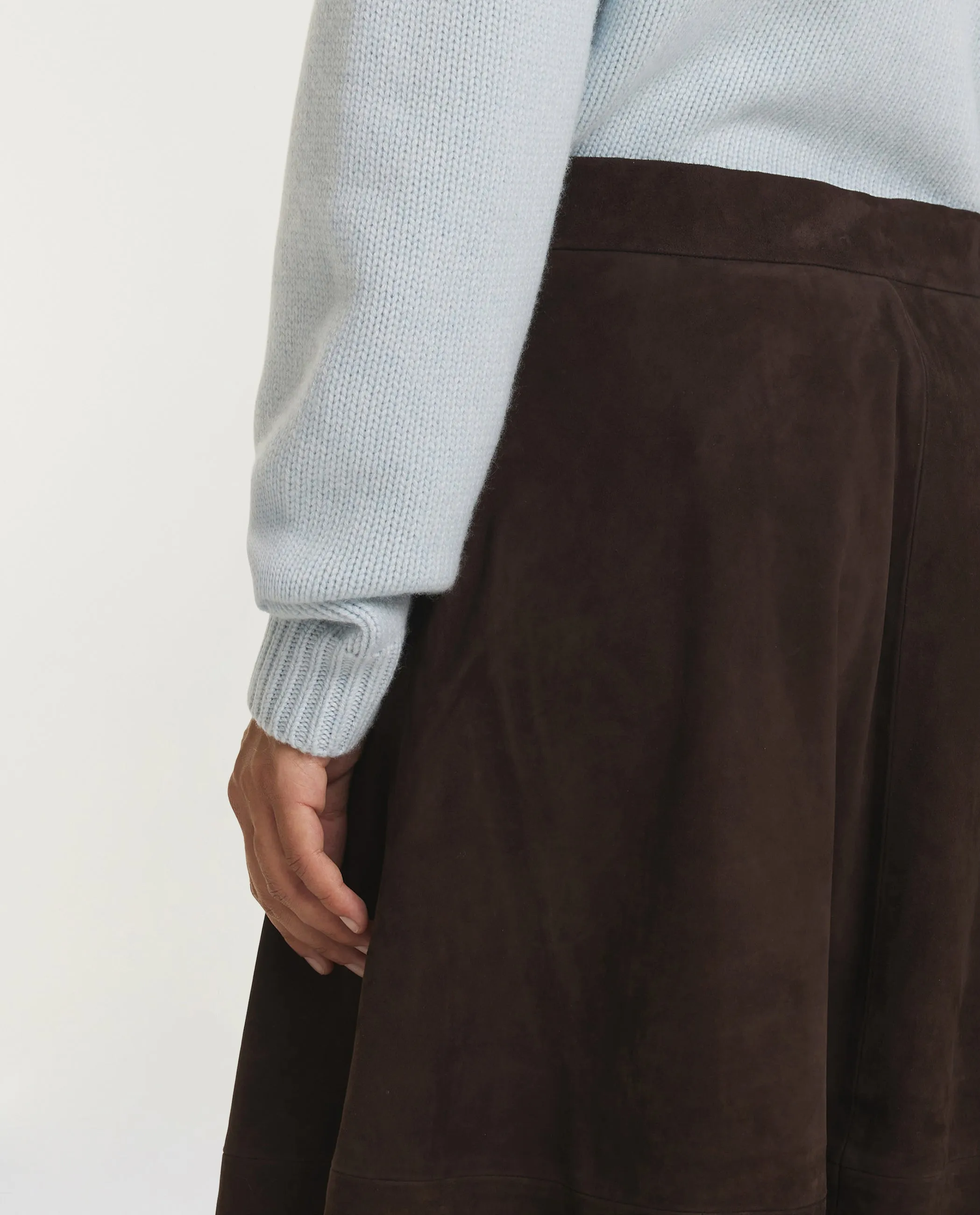 A-Line Suede Skirt - Bruin sold by Pauw Amsterdam product image thumbnail 5