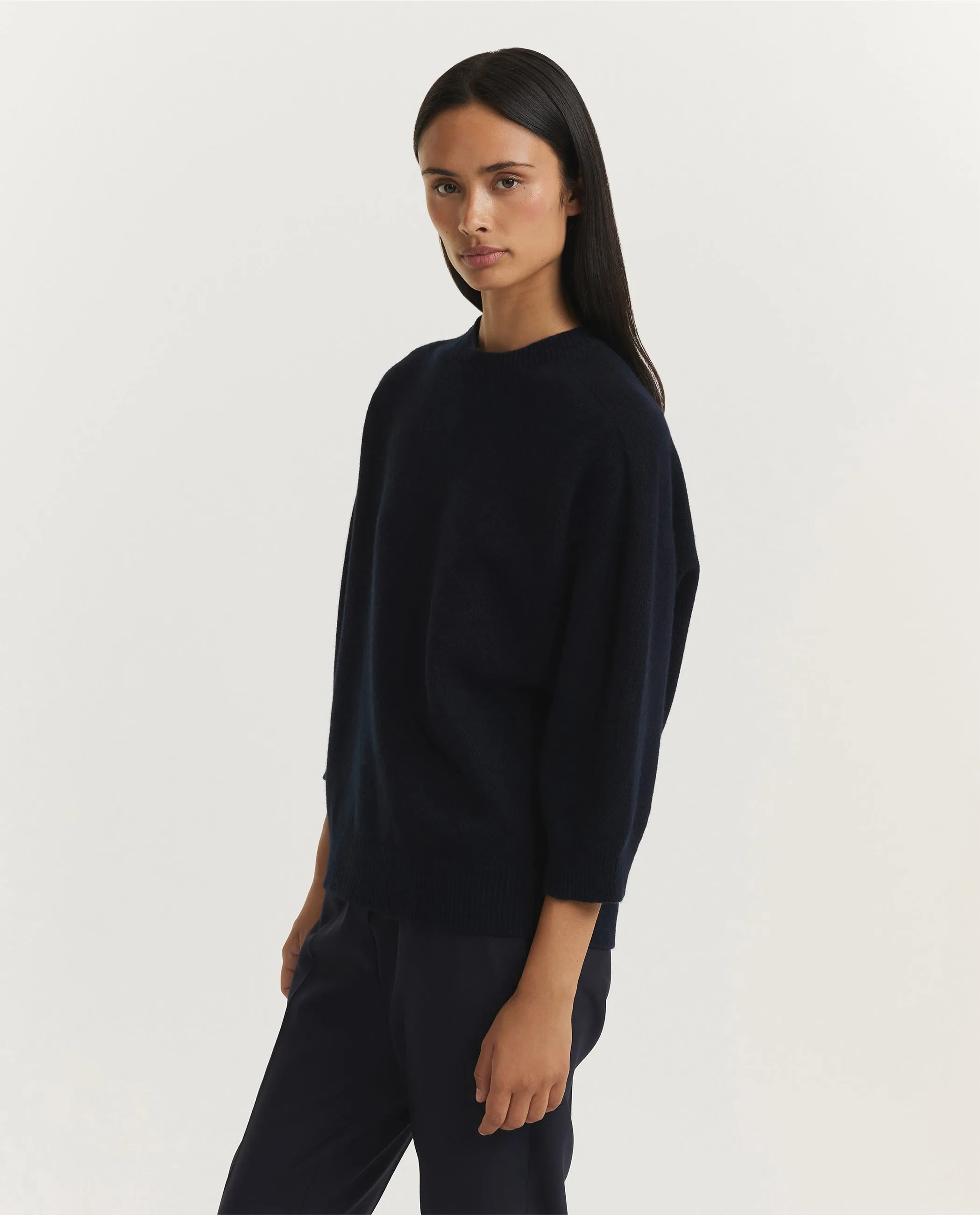 Wollen Ronde Hals Trui - Donkerblauw sold by Pauw Amsterdam product image thumbnail 4