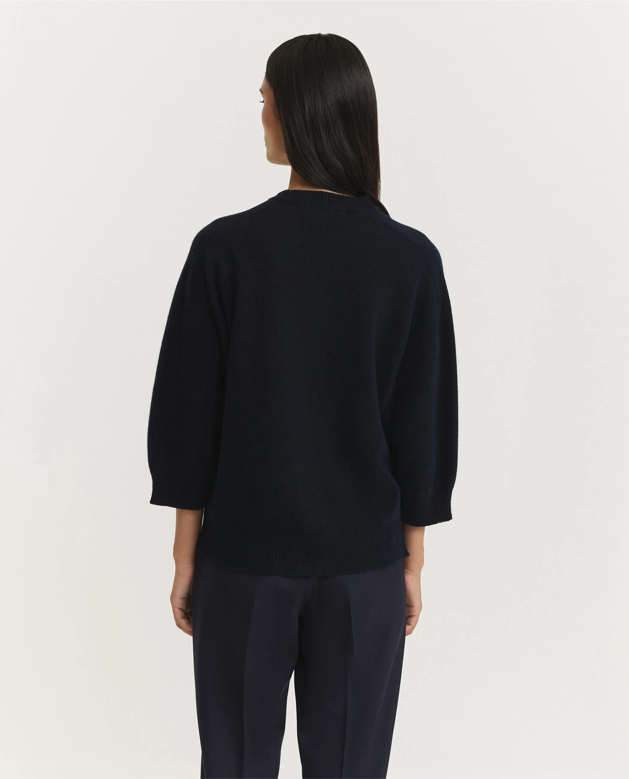 Wollen Ronde Hals Trui - Donkerblauw sold by Pauw Amsterdam product image thumbnail 5