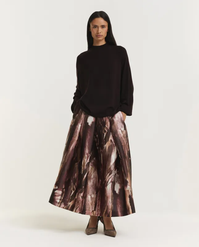 Volumineuze Midi Rok - Rood sold by Pauw Amsterdam