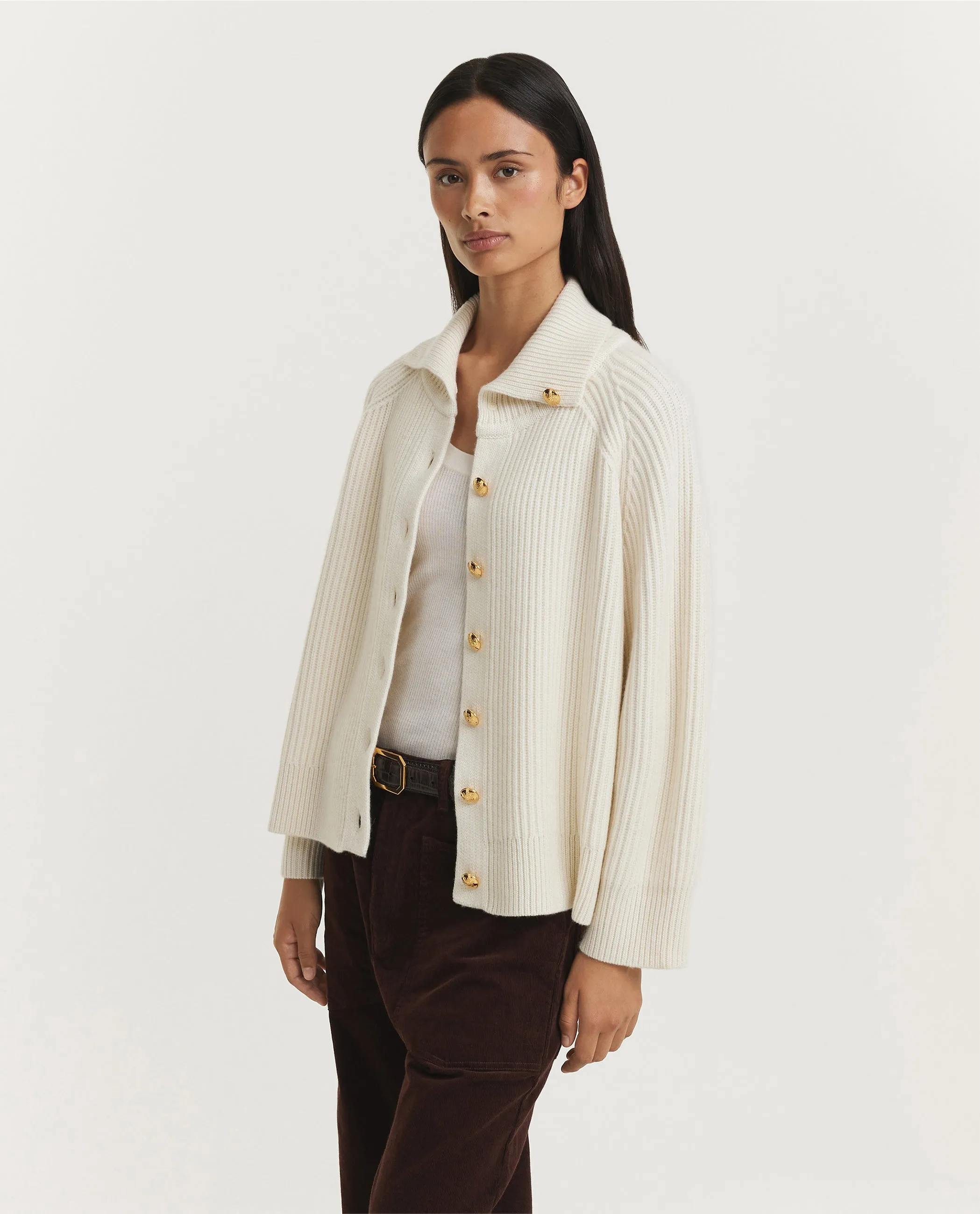 Deryl Cashmere Cardigan - Ecru sold by Pauw Amsterdam product image thumbnail 4