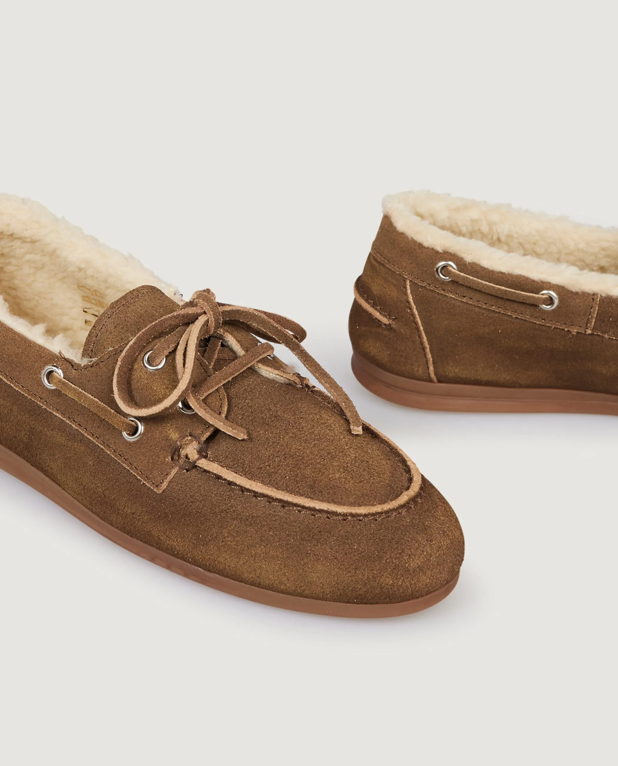 Boat Loafer Veg Shearling - Bruin sold by Pauw Amsterdam product image thumbnail 2
