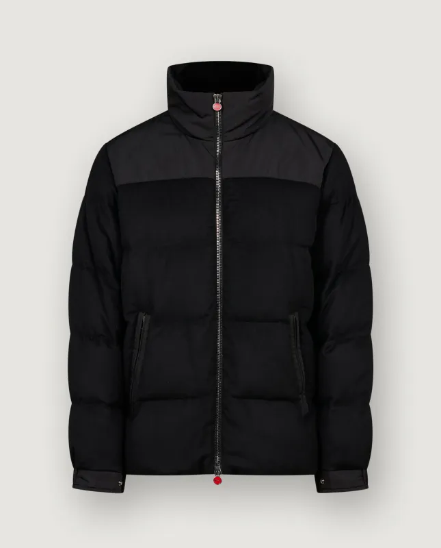 Cashmere Puffer Jas - Zwart made by Kiton