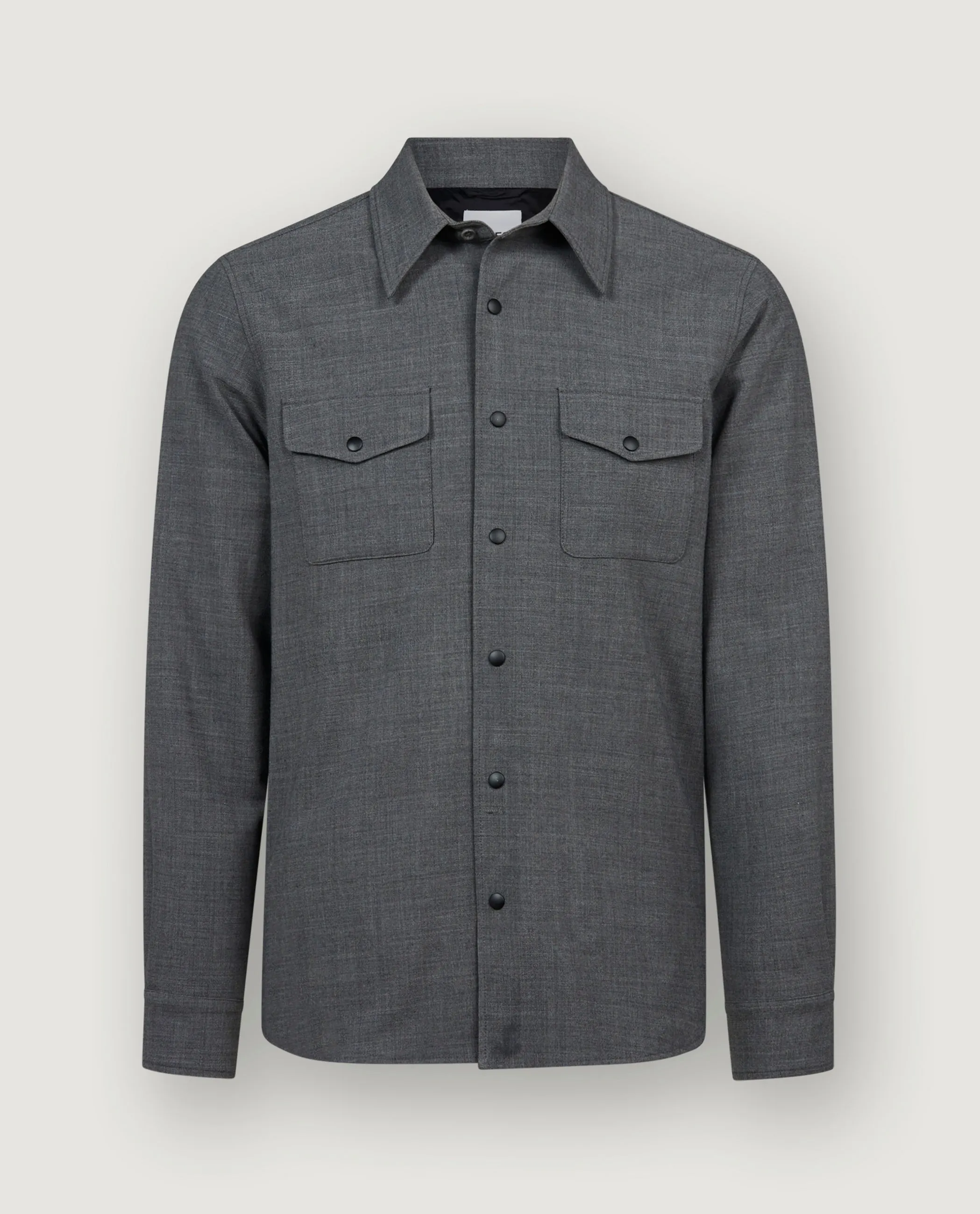 Wol Mix Camicia 13 - Grijs sold by Pauw Amsterdam