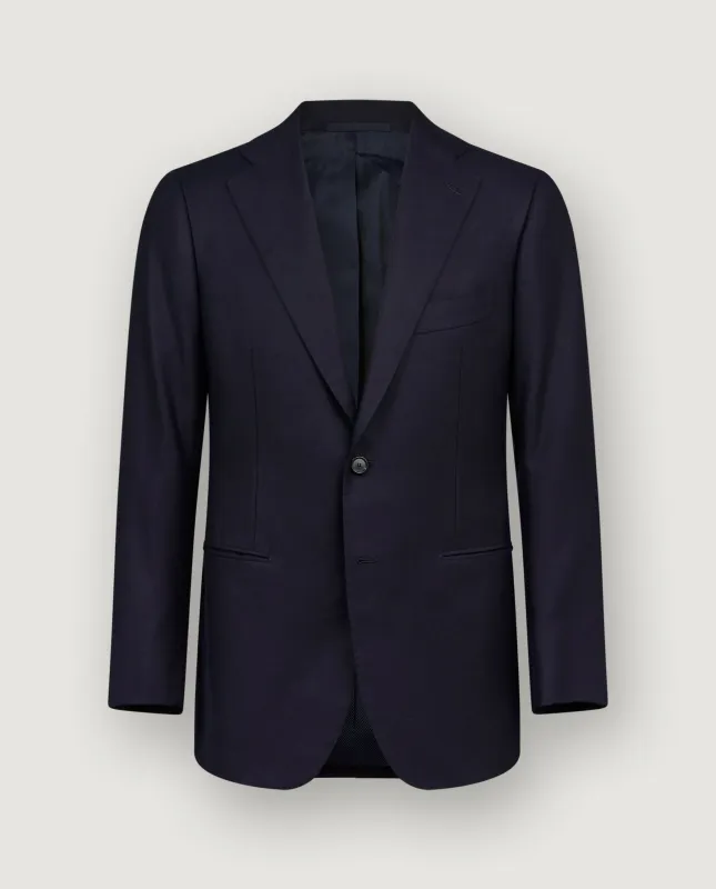 Handgemaakt Flannel 2-delig Pak - Donkerblauw sold by Pauw Amsterdam