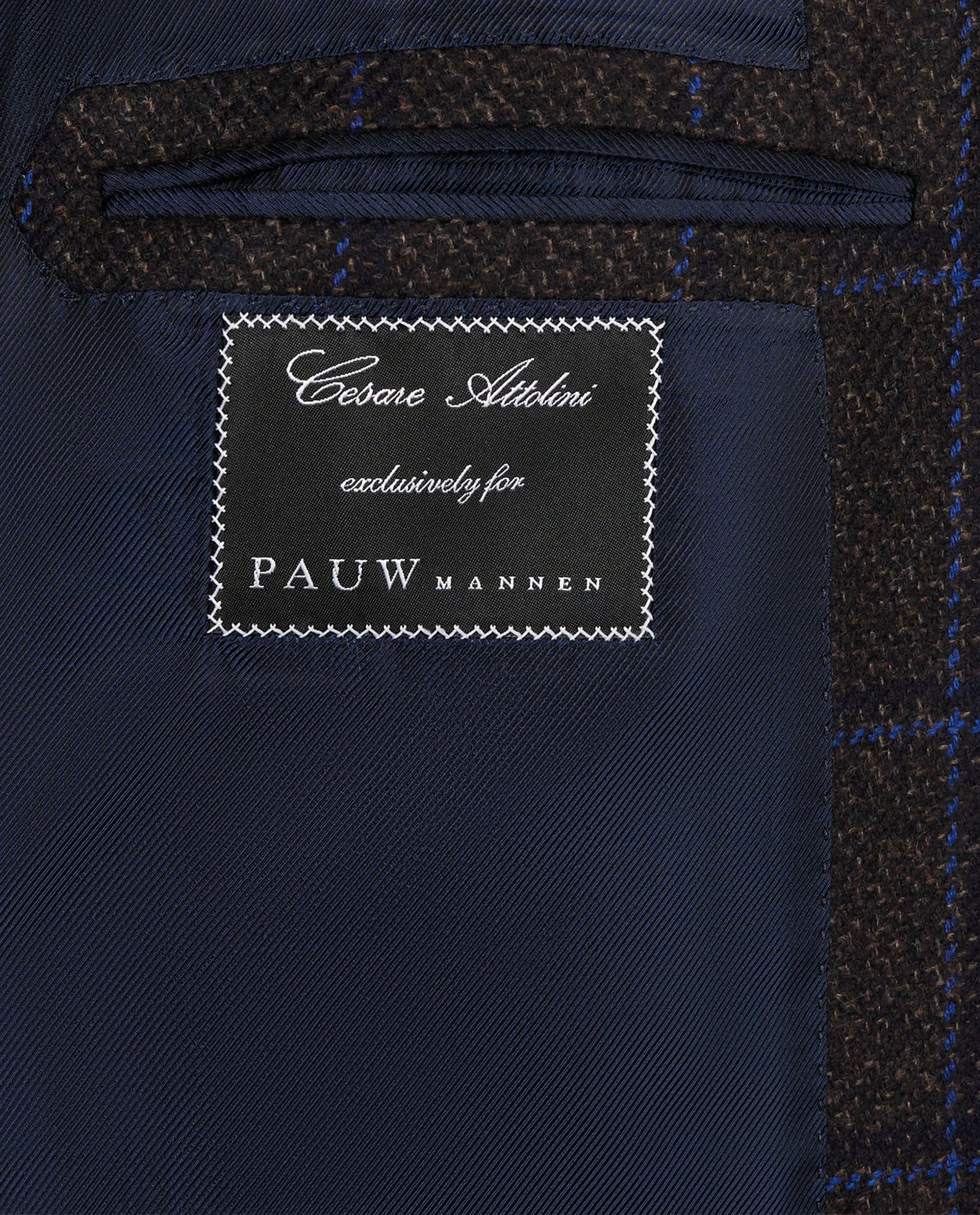 Cashmere Geruit Jasje - Bruin sold by Pauw Amsterdam product image thumbnail 4