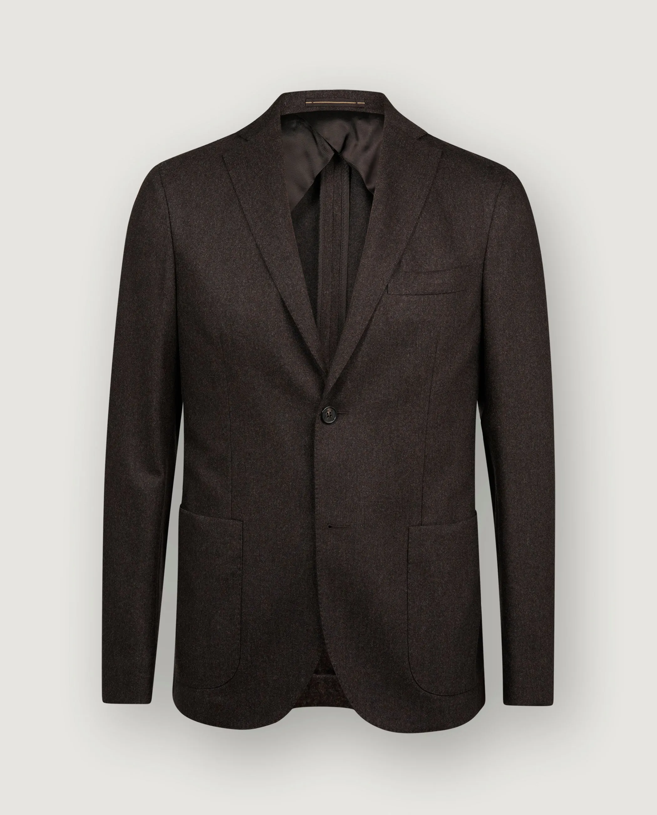 Wol Cashmere Flannel Jasje - Bruin sold by Pauw Amsterdam