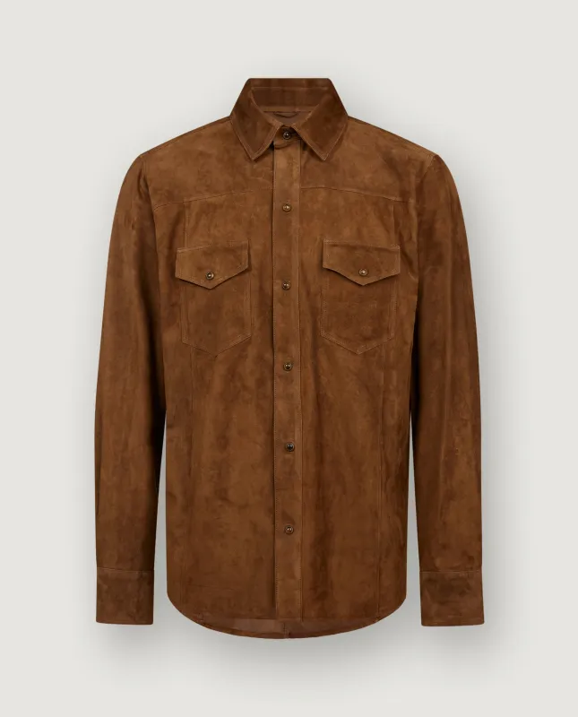 Suede Overshirt - Bruin sold by Pauw Amsterdam