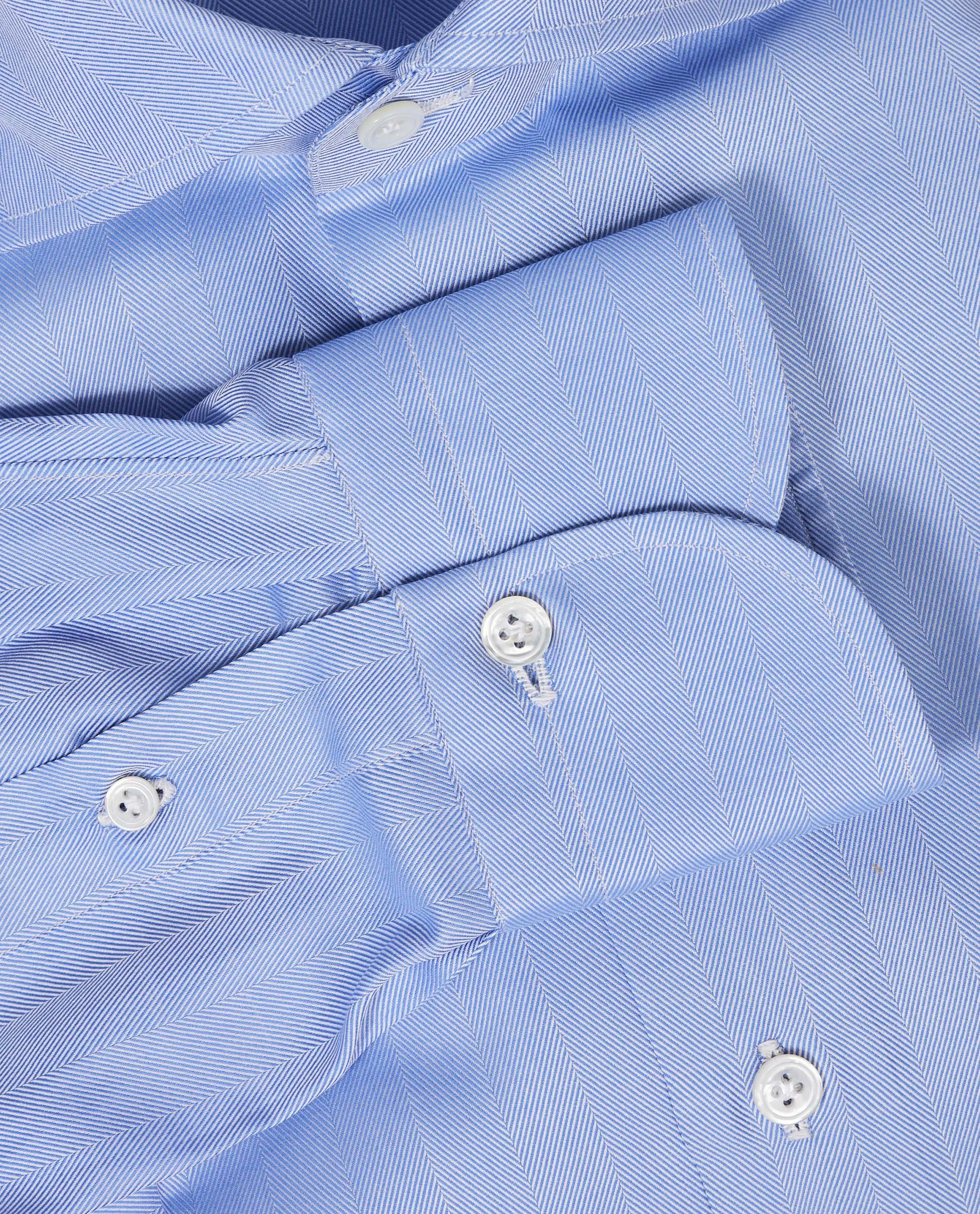 Visgraat Katoenen Shirt - Blauw sold by Pauw Amsterdam product image thumbnail 2