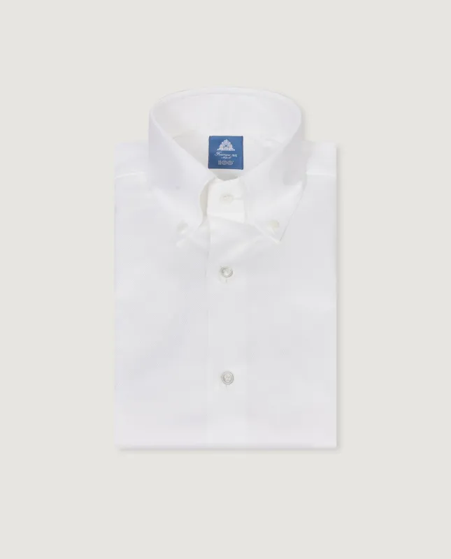 Oxford Buttondown Shirt - Wit made by Finamore