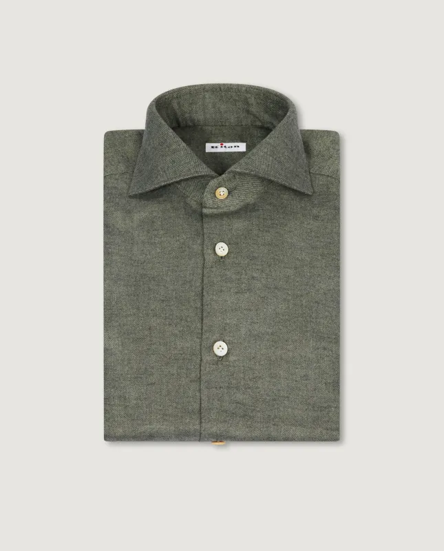 Flannel Visgraat Shirt - Groen sold by Pauw Amsterdam