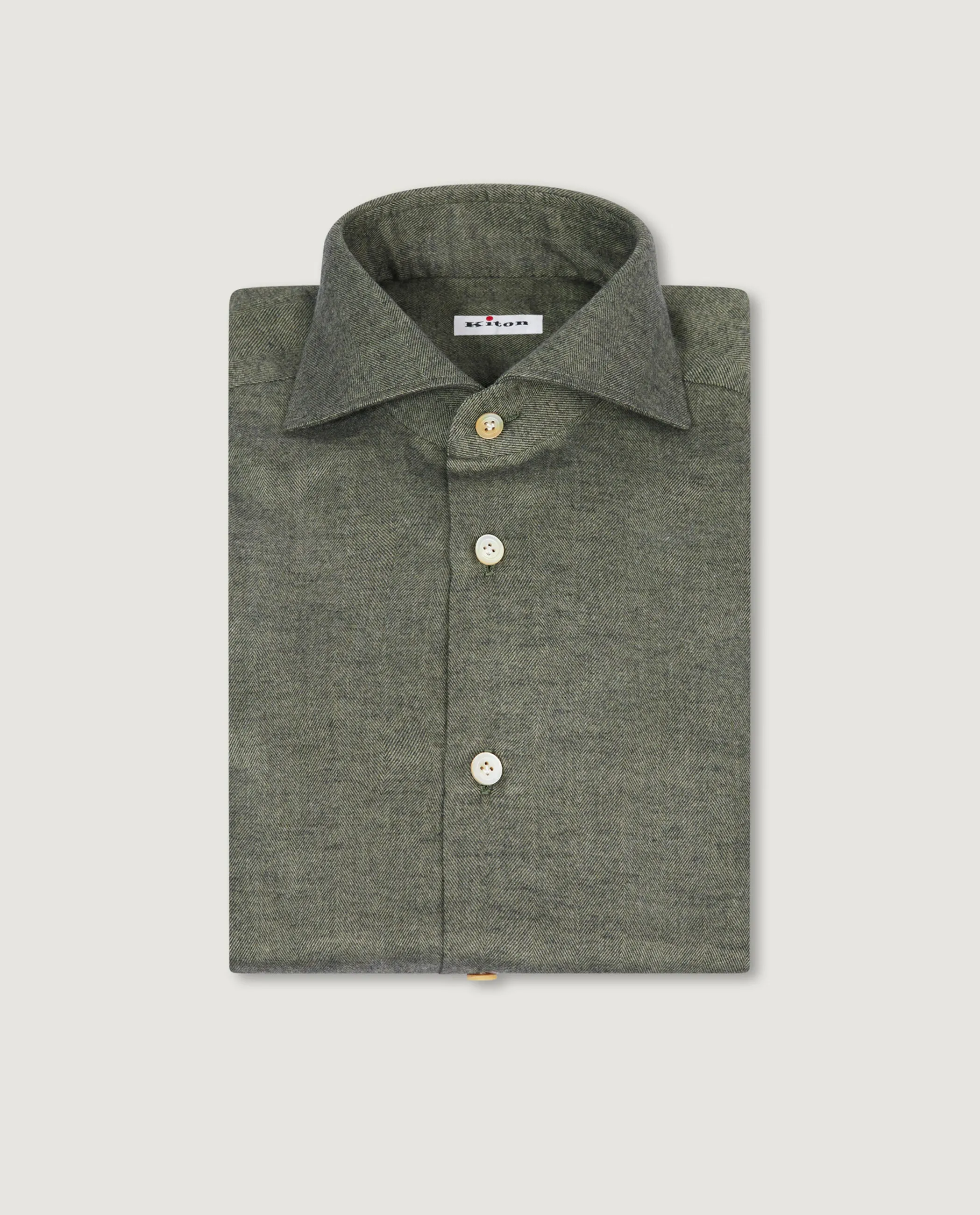 Flannel Visgraat Shirt - Groen sold by Pauw Amsterdam