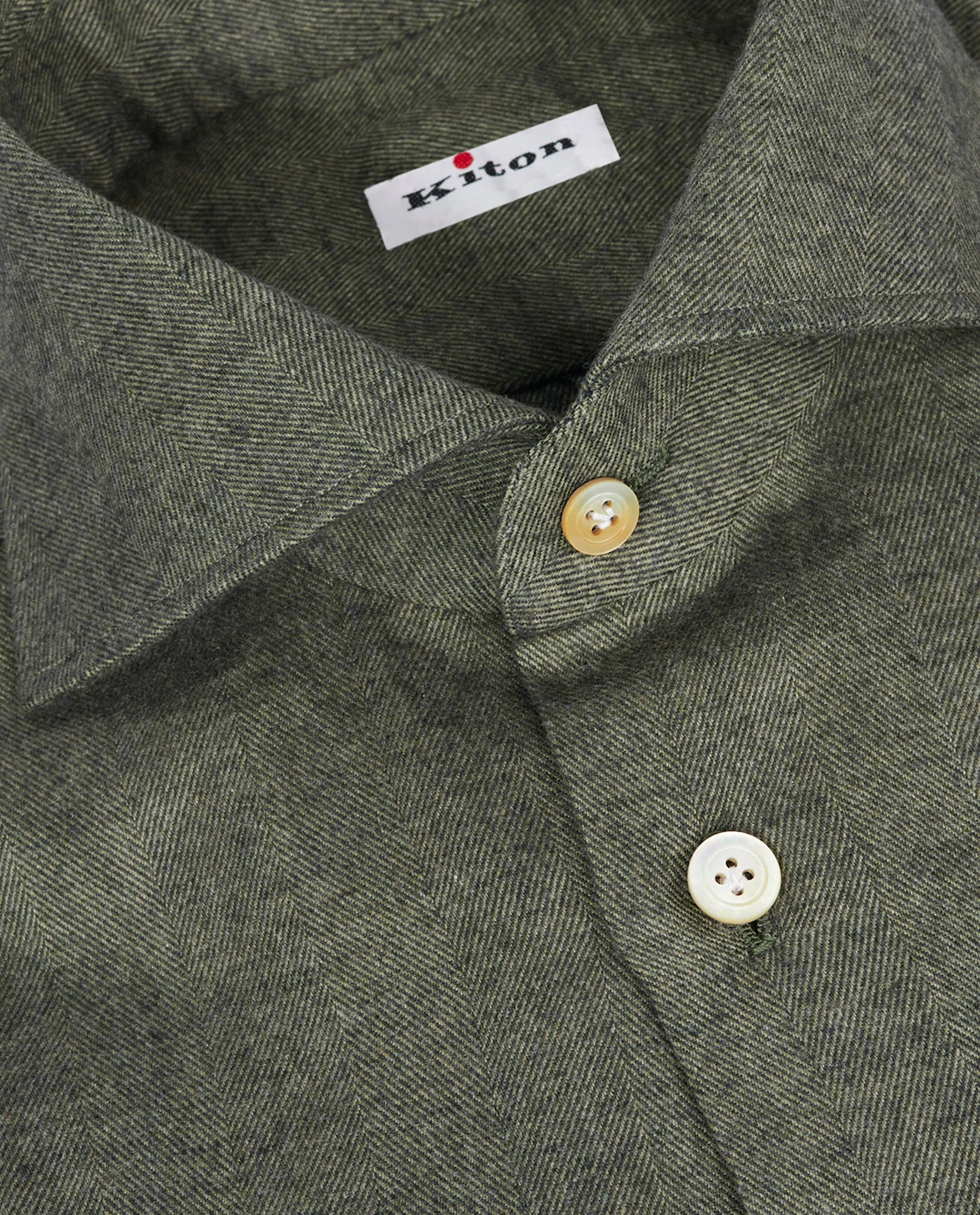 Flannel Visgraat Shirt - Groen sold by Pauw Amsterdam product image thumbnail 2
