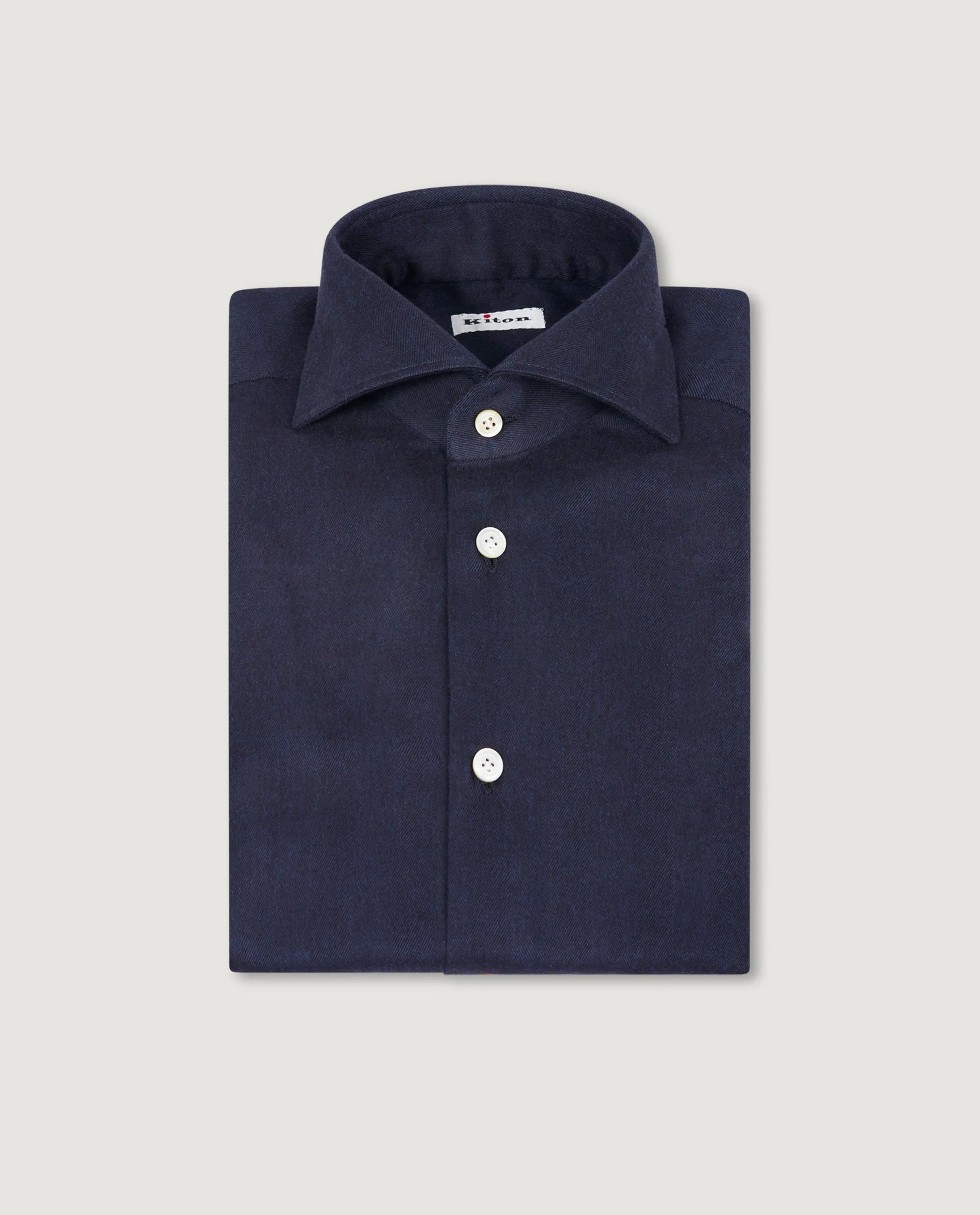 Flannel Visgraat Shirt - Donkerblauw sold by Pauw Amsterdam