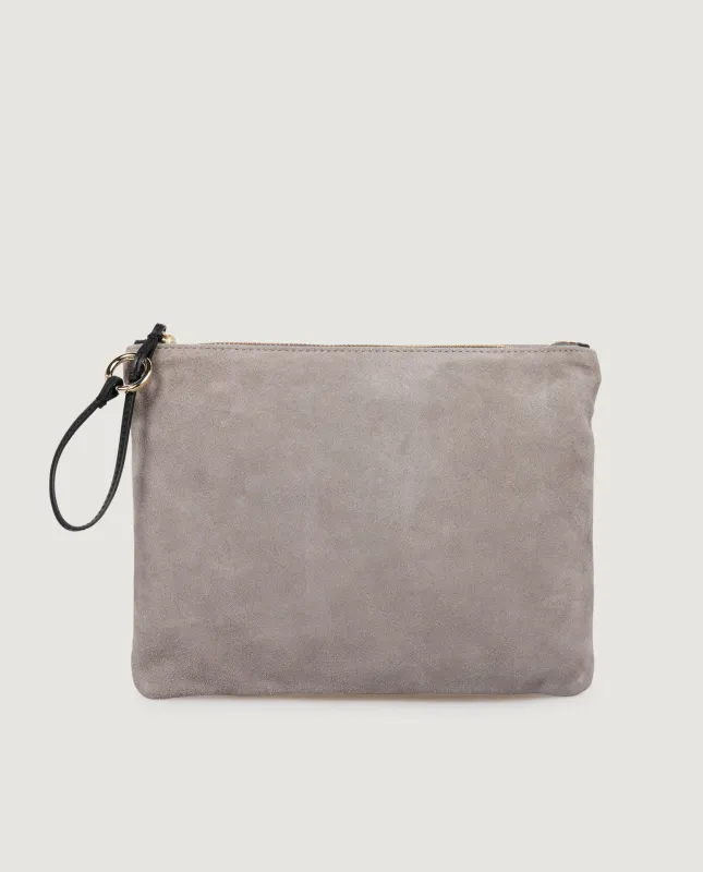 Suede Etui - Lichtgrijs sold by Pauw Amsterdam