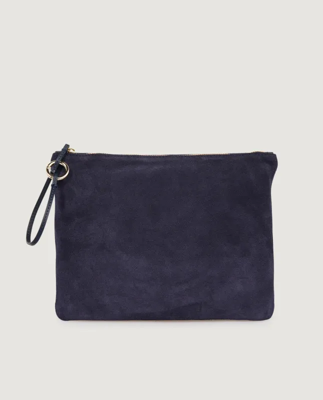 Suede Etui - Donkerblauw sold by Pauw Amsterdam