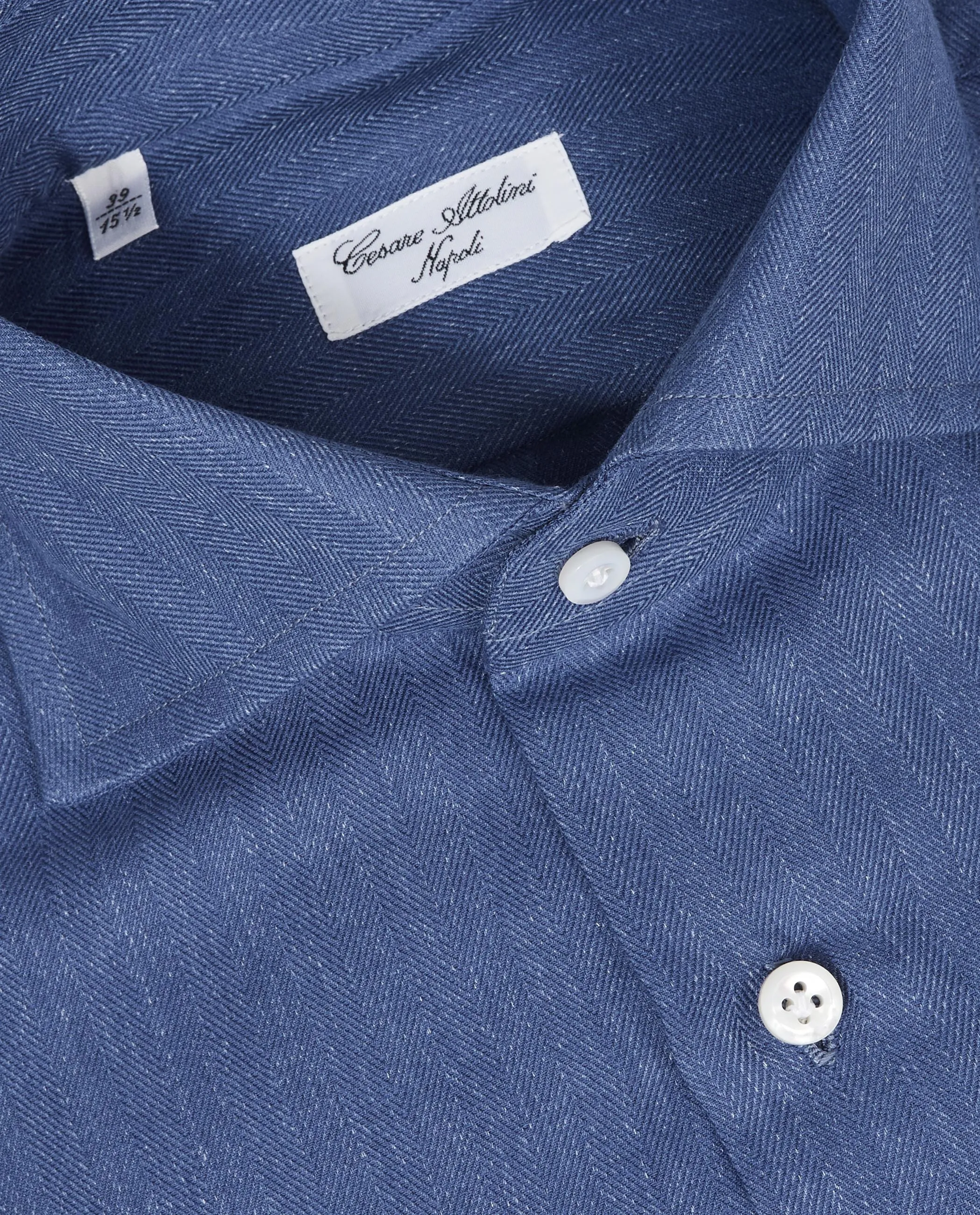 Katoen Cashmere Shirt - Blauw sold by Pauw Amsterdam product image thumbnail 2