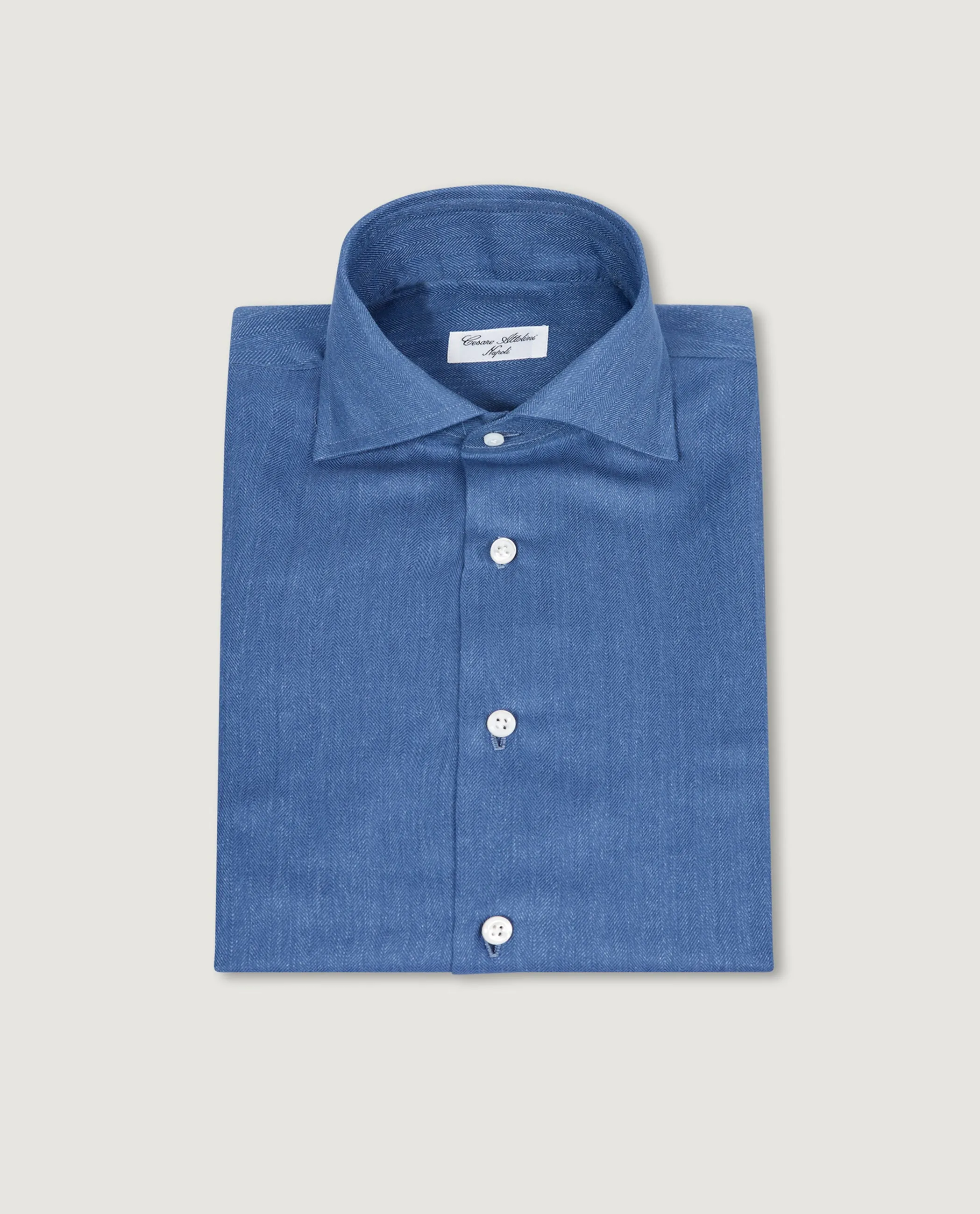 Katoen Cashmere Shirt - Lichtblauw sold by Pauw Amsterdam