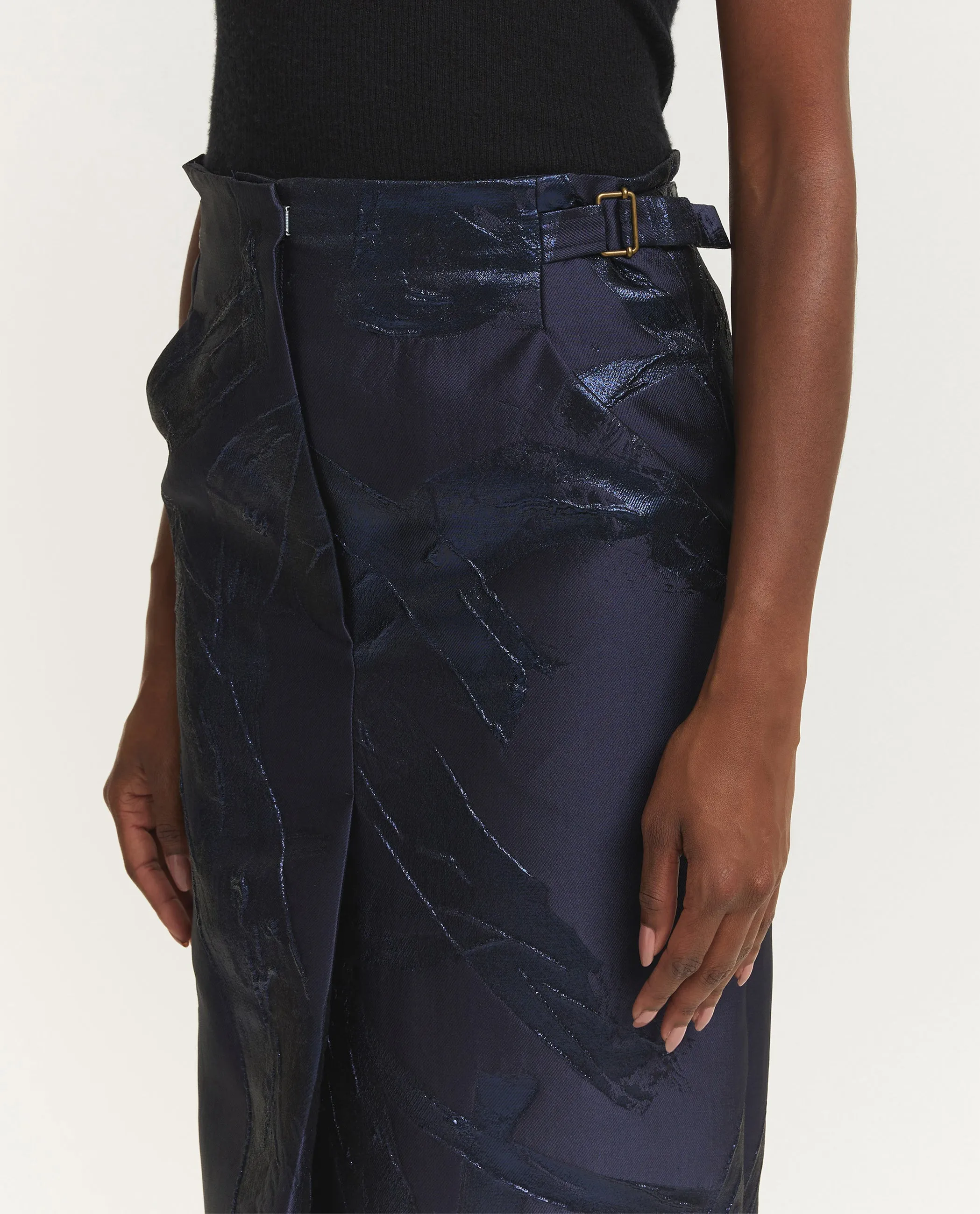 Verfstreek Kokerrok - Donkerblauw sold by Pauw Amsterdam product image thumbnail 5