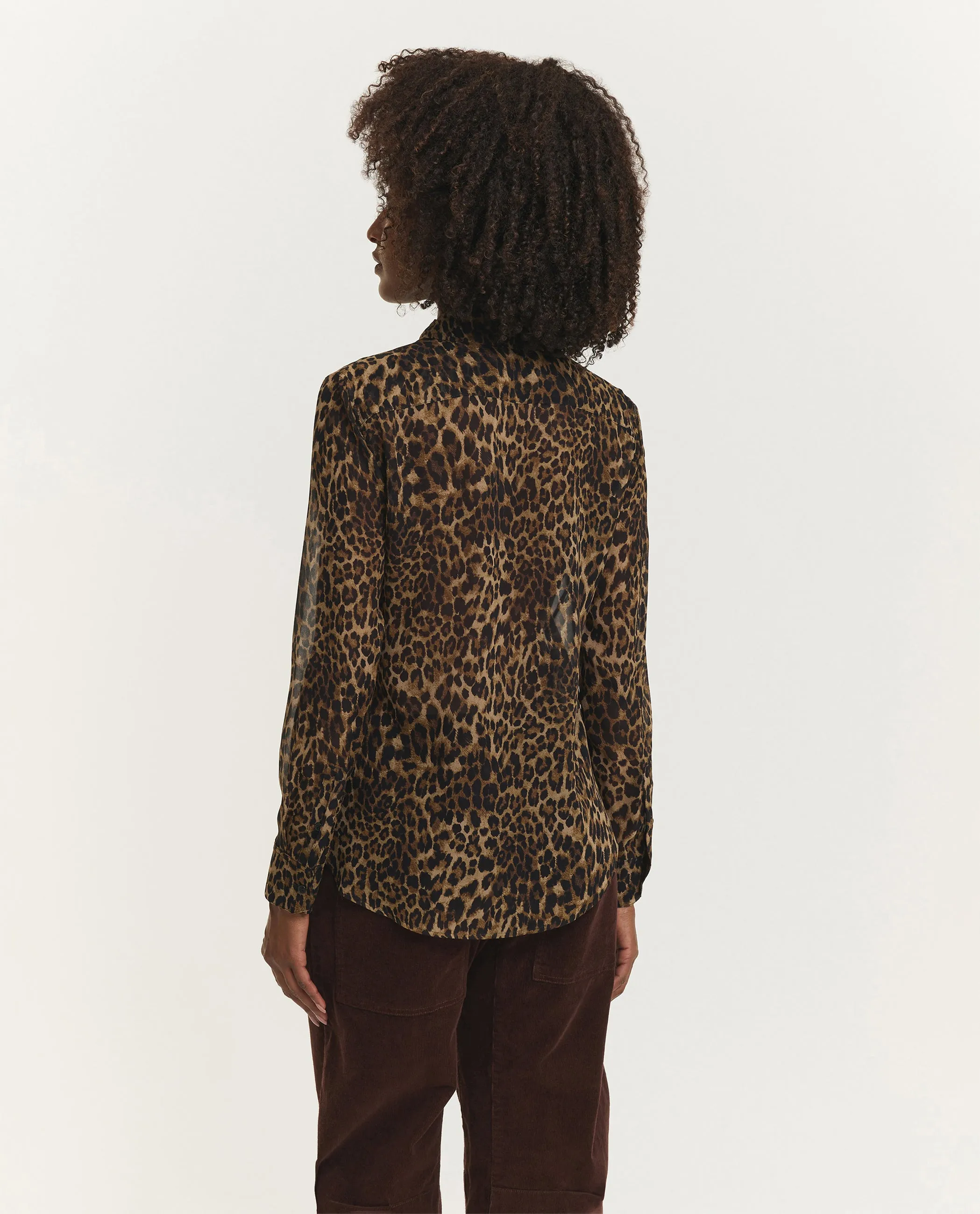Gaia Zijden Blouse - Bruin sold by Pauw Amsterdam product image thumbnail 5