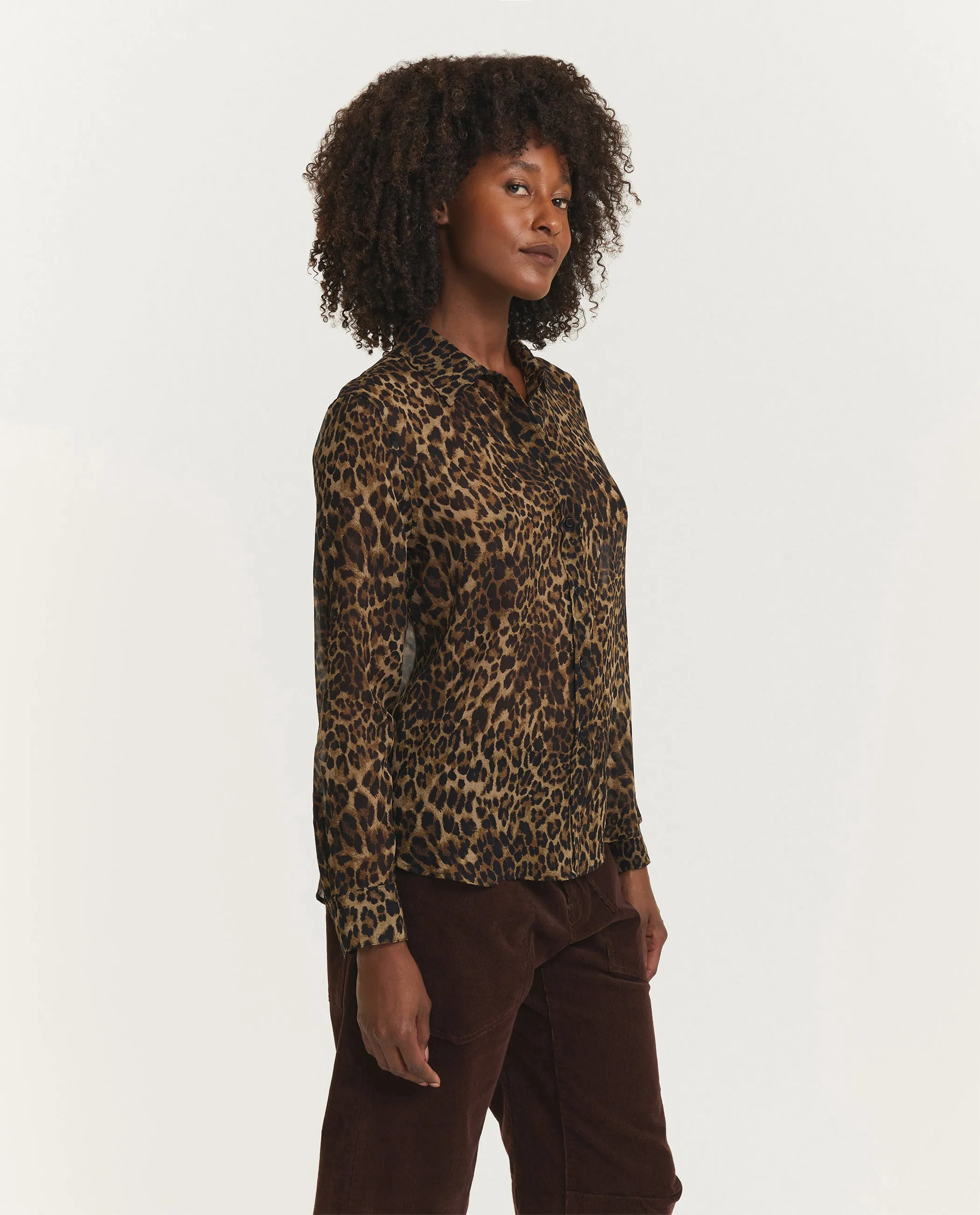 Gaia Zijden Blouse - Bruin sold by Pauw Amsterdam product image thumbnail 4
