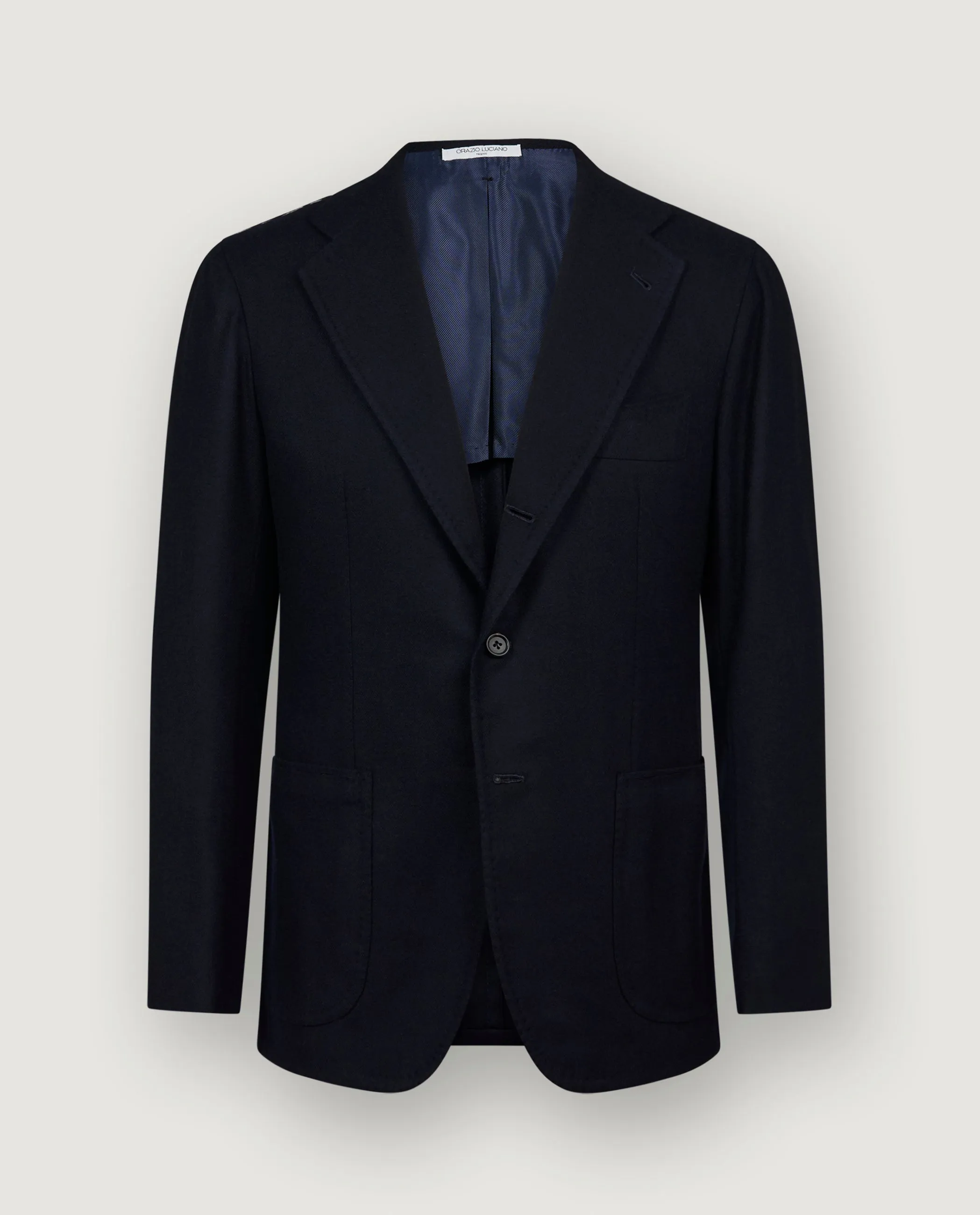 Wol Cashmere Visgraat Jasje - Donkerblauw sold by Pauw Amsterdam