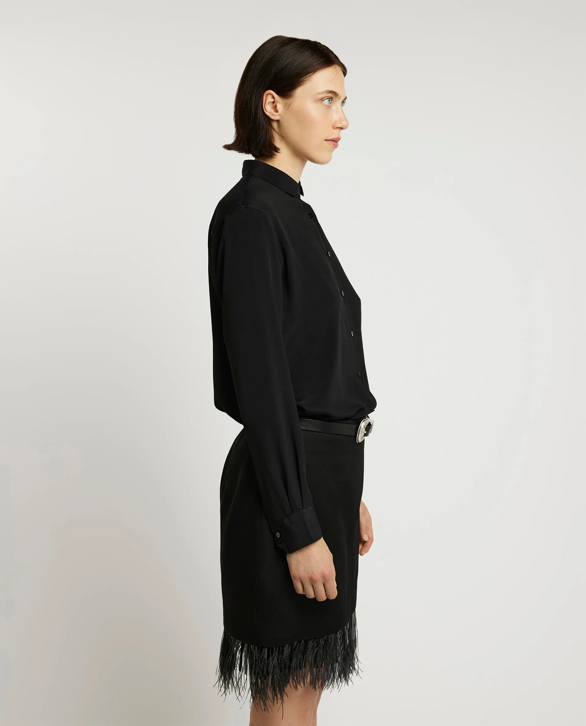 Flowy Zijden Blouse - Zwart sold by Pauw Amsterdam product image thumbnail 2