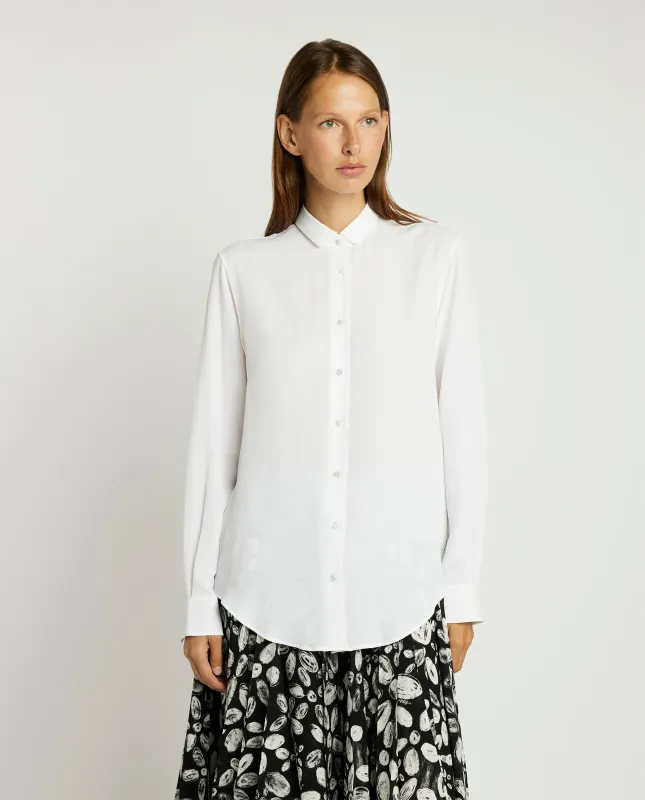 Flowy Zijden Blouse - Wit sold by Pauw Amsterdam