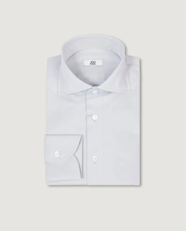 Katoenen Twill Shirt - Lichtgrijs sold by Pauw Amsterdam