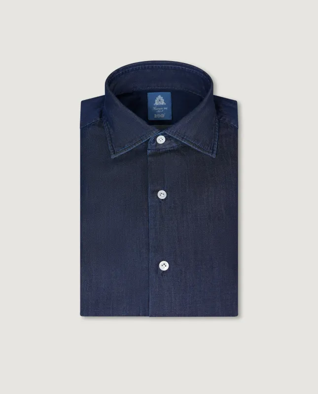 Denim shirt - Donkerblauw sold by Pauw Amsterdam