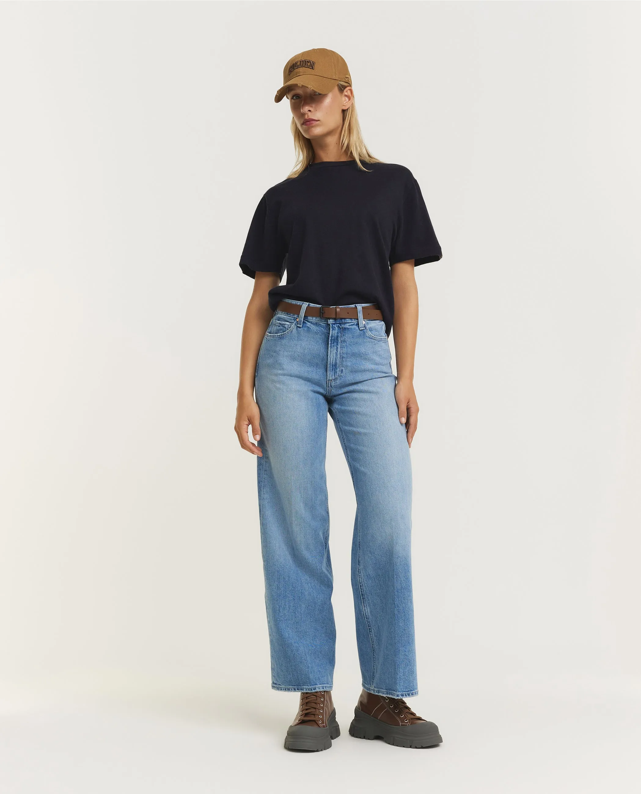 Cashmere Blend T-Shirt N°268 - Donkerblauw sold by Pauw Amsterdam product image thumbnail 3