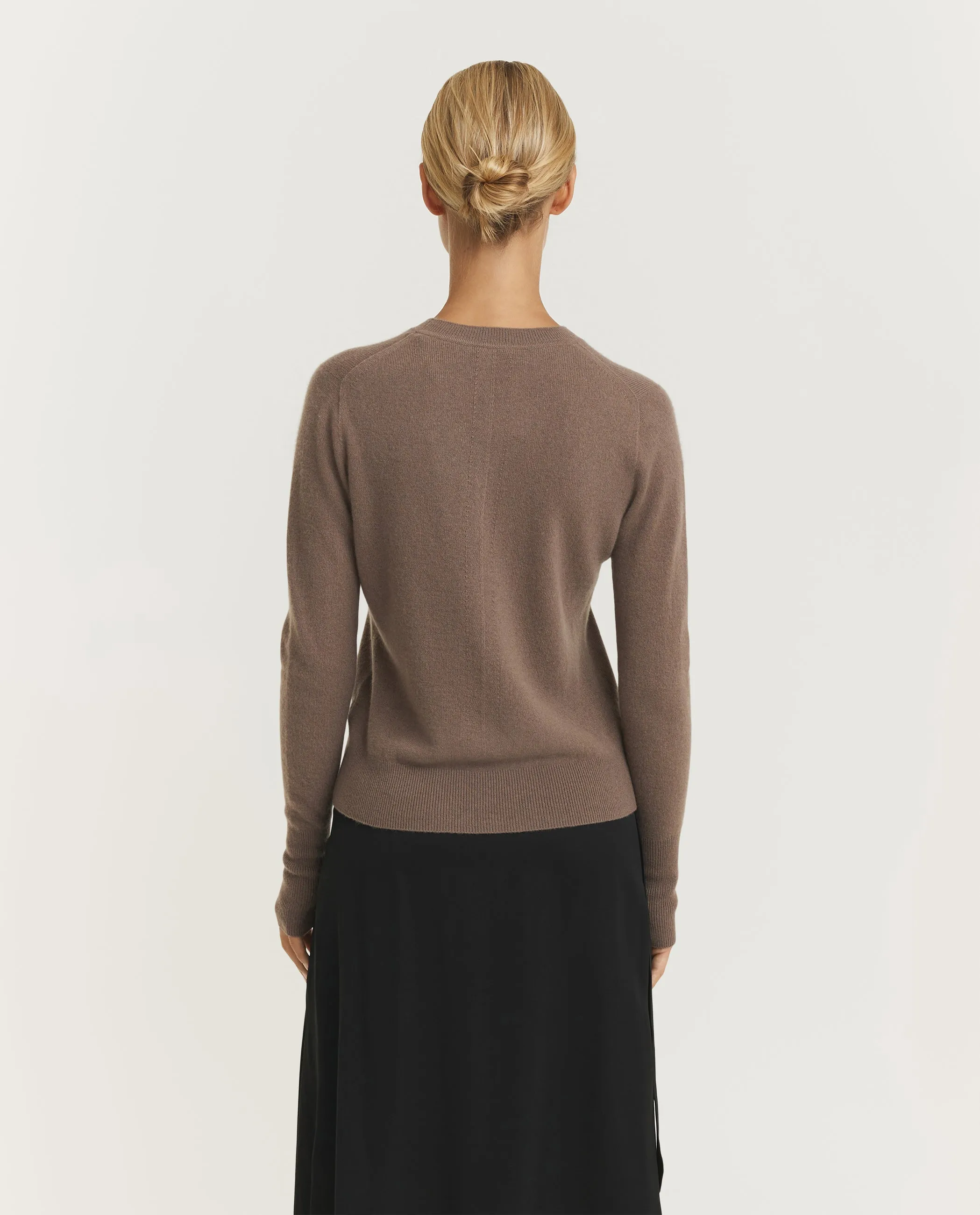 Lichte Cashmere Crewneck Trui - Bruin sold by Pauw Amsterdam product image thumbnail 5